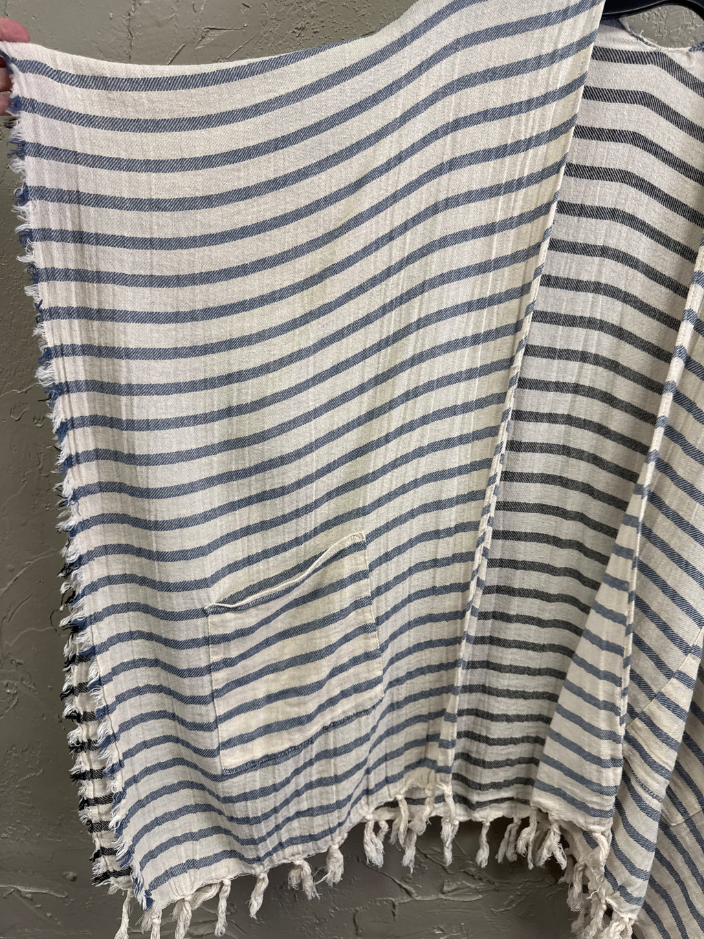 Striped Kimono Cover-Up