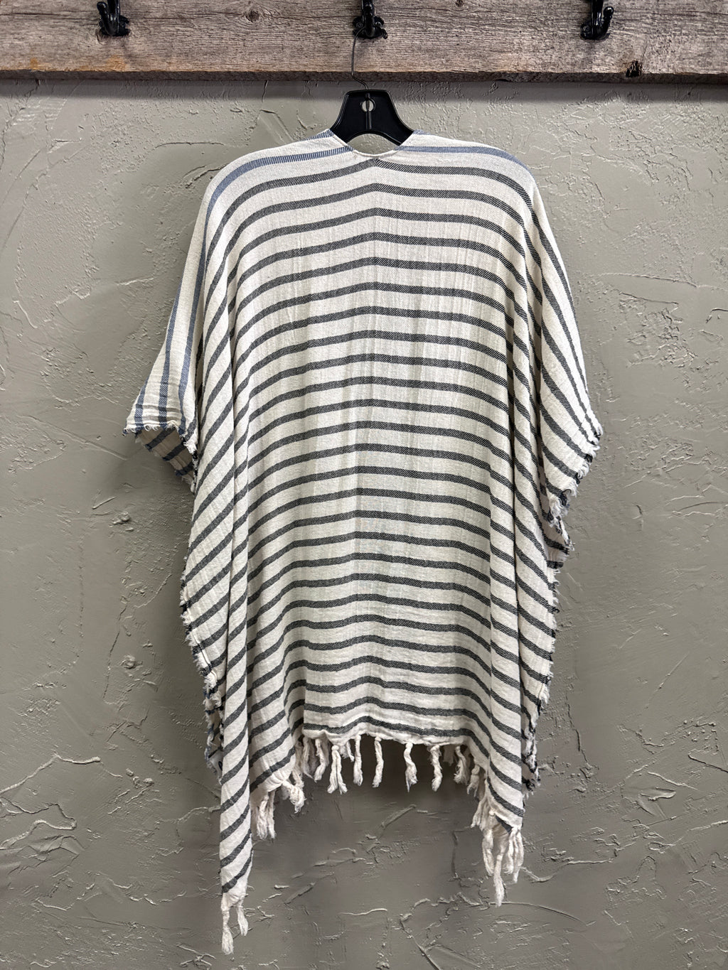 Striped Kimono Cover-Up