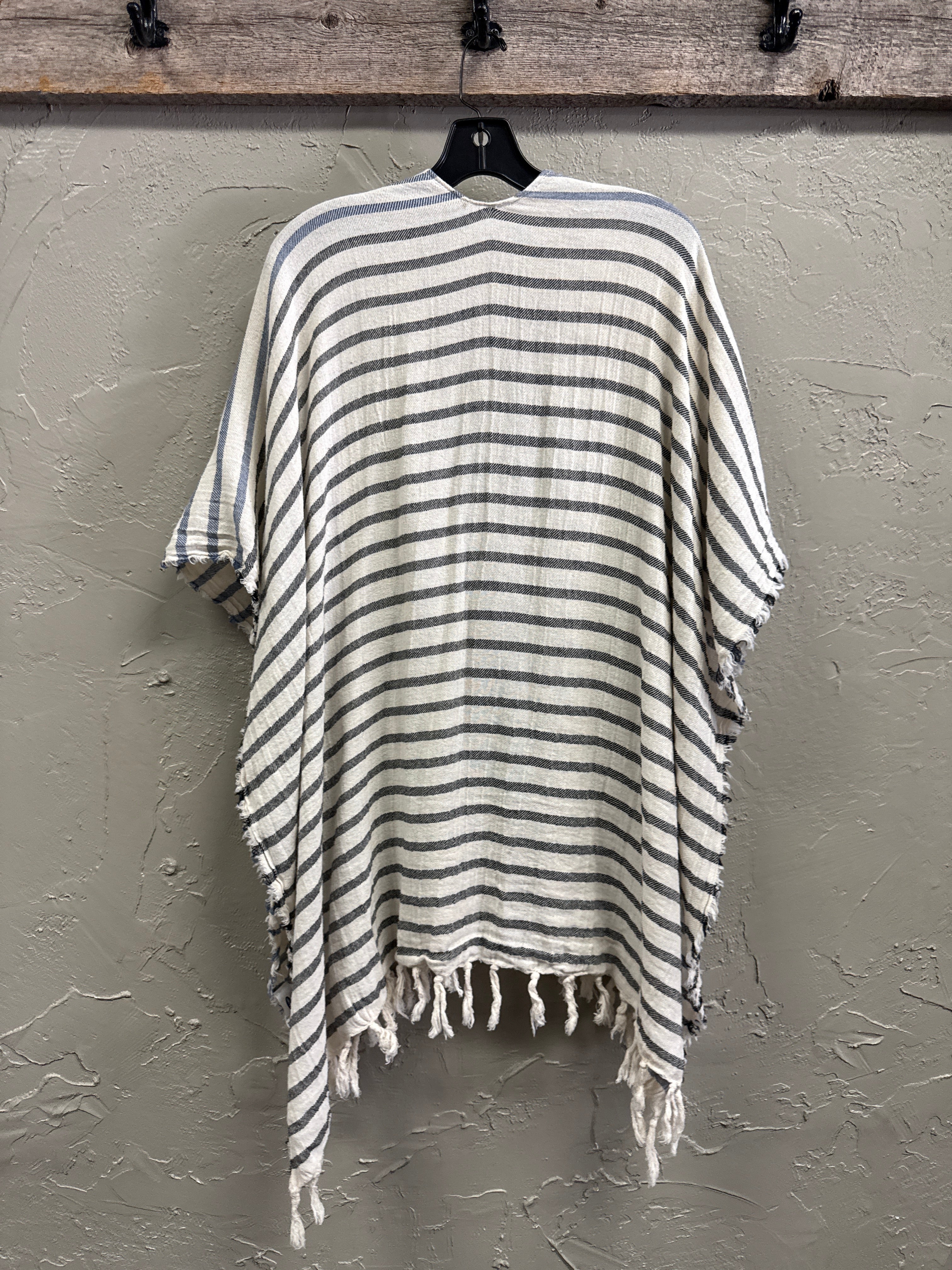 Striped Kimono Cover-Up