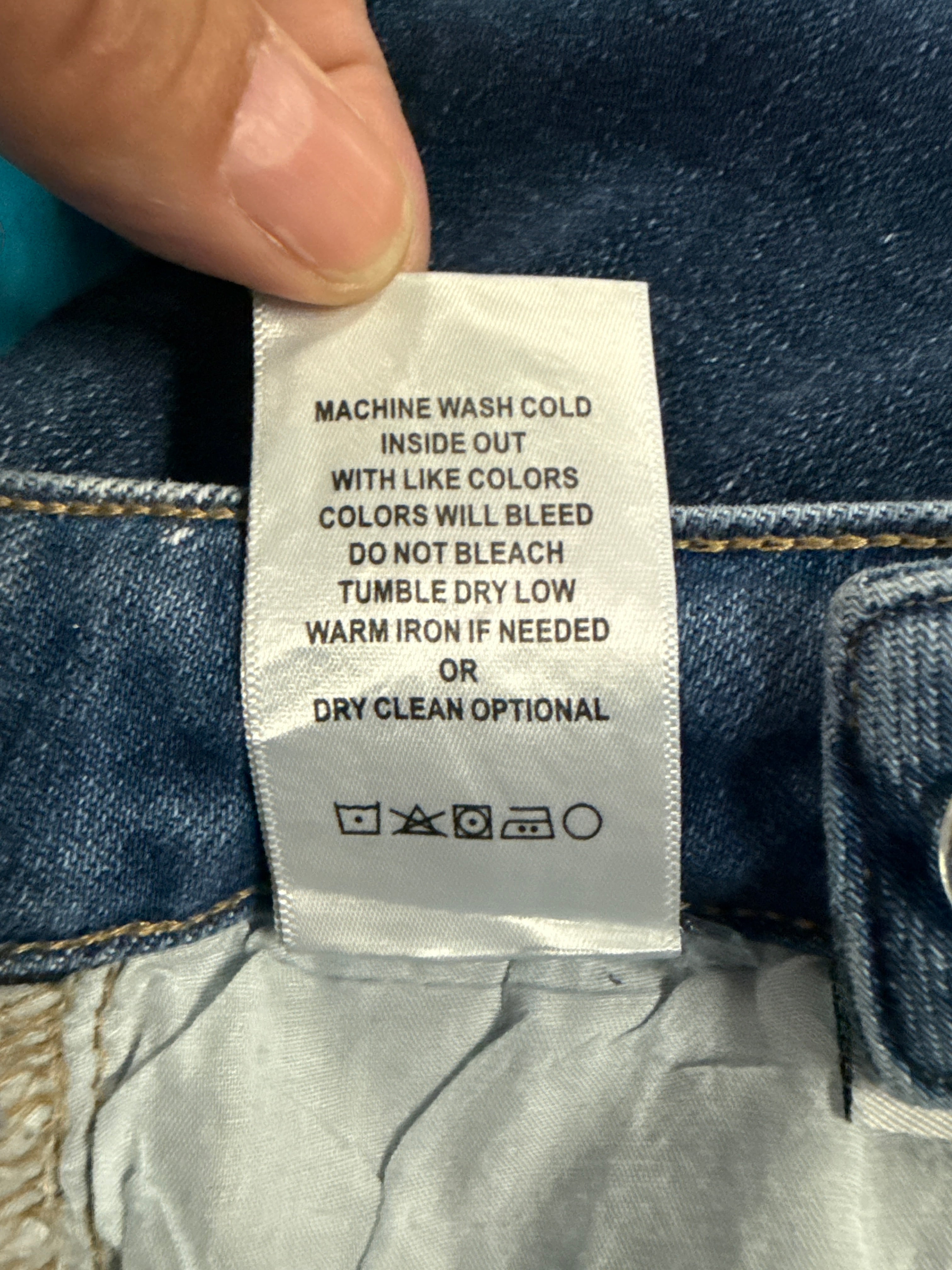 Vervet Super Flare Mixed Denim Jeans (org$95)