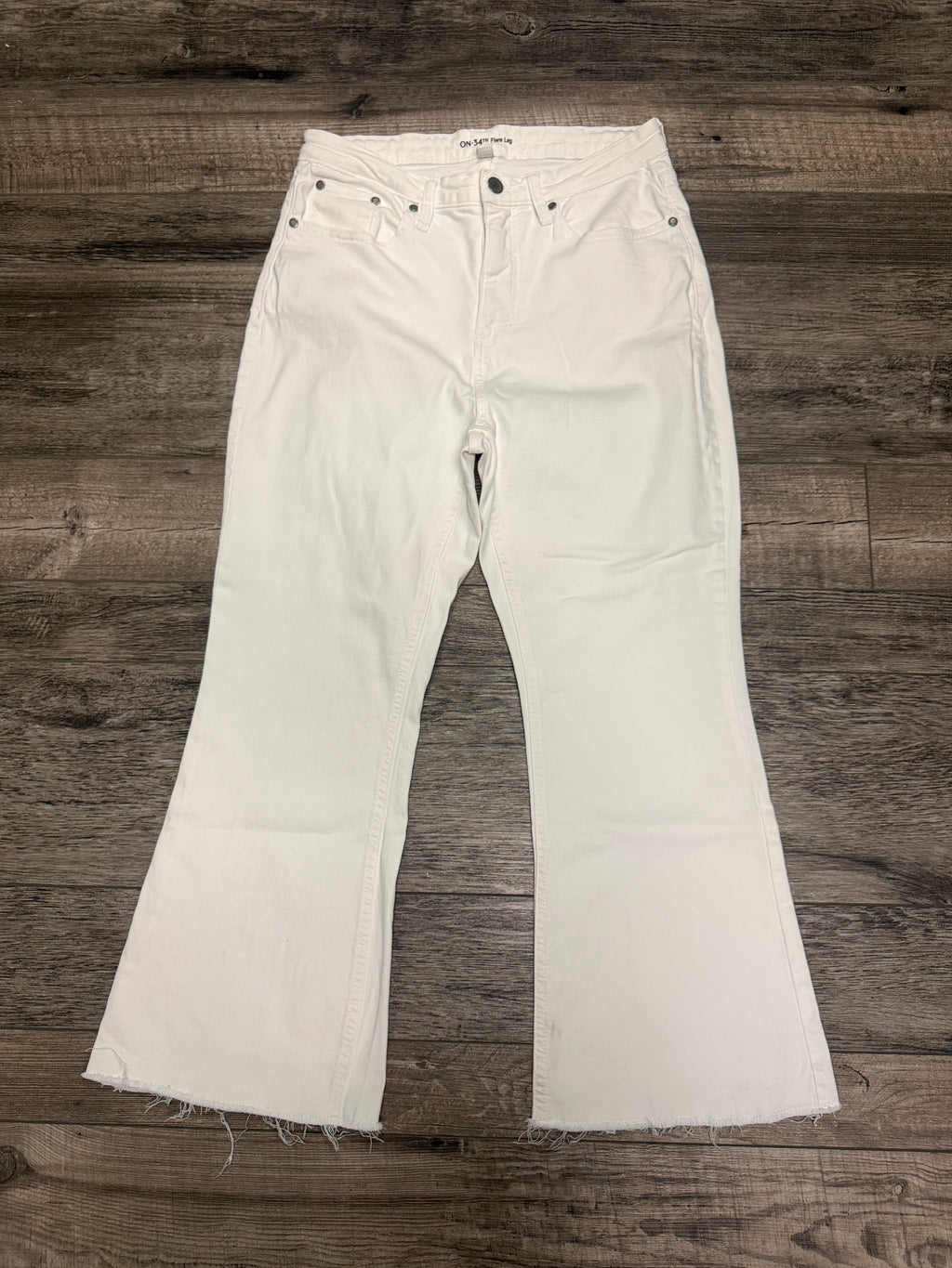 On 34th Flare Leg Jeans (org$80)