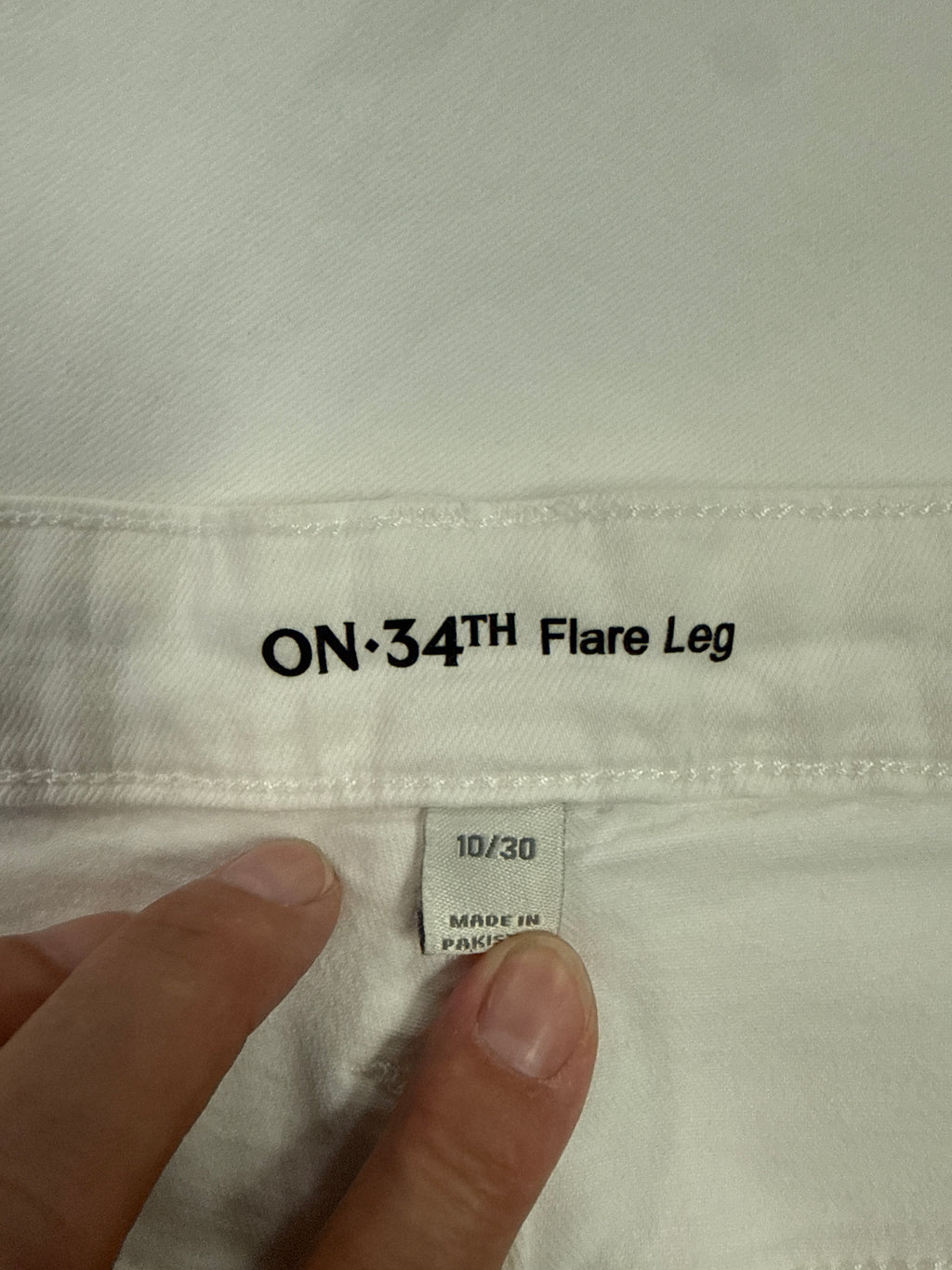 On 34th Flare Leg Jeans (org$80)