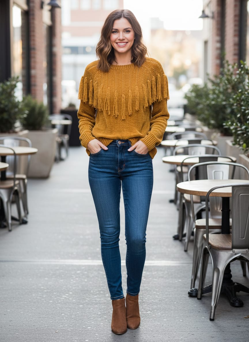 NWOT Indigo Thread Chenille Sweater (org$49)