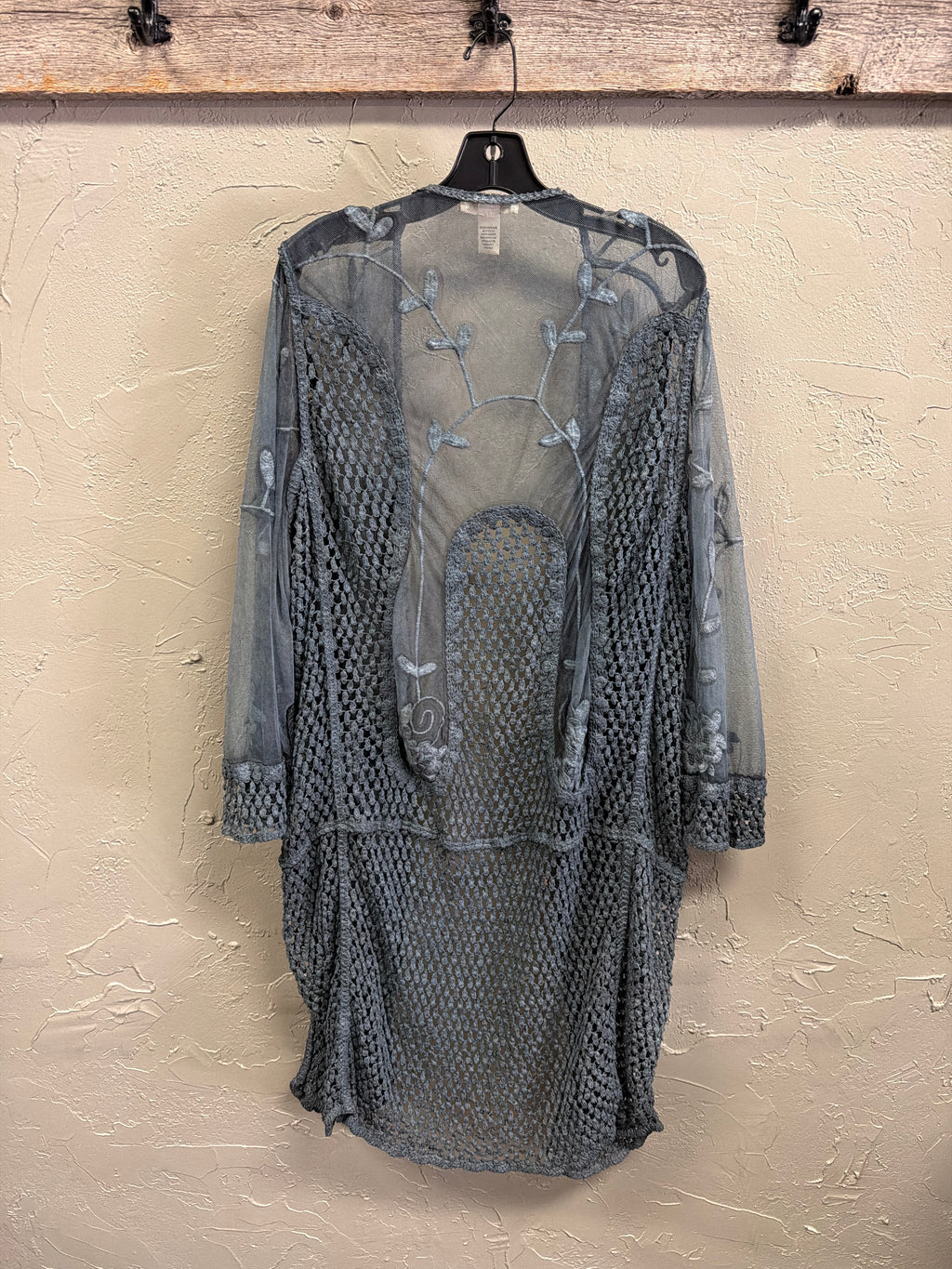 NWOT Indigo Thread Embroidered Duster (org$80)