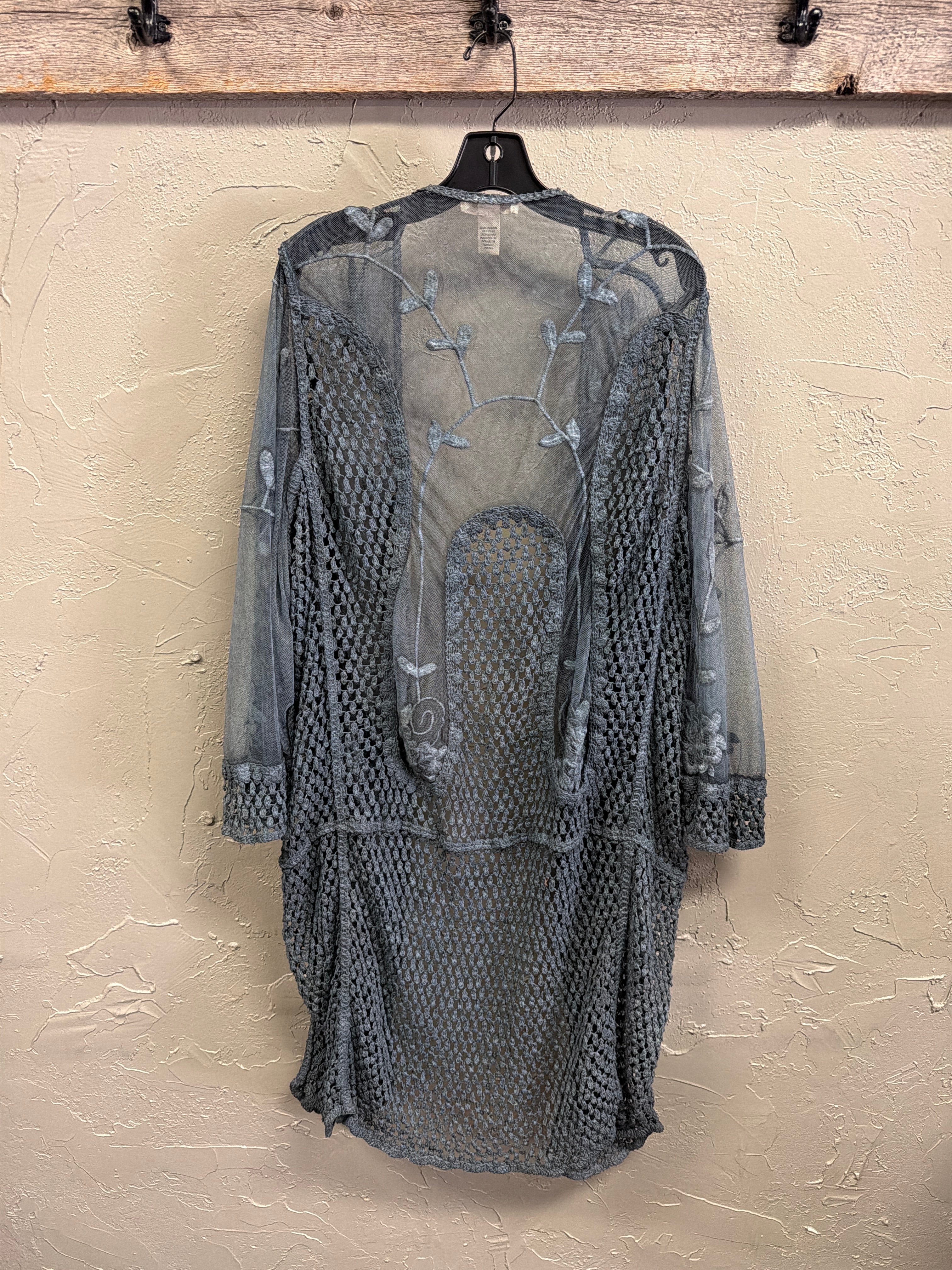 NWOT Indigo Thread Embroidered Duster (org$80)