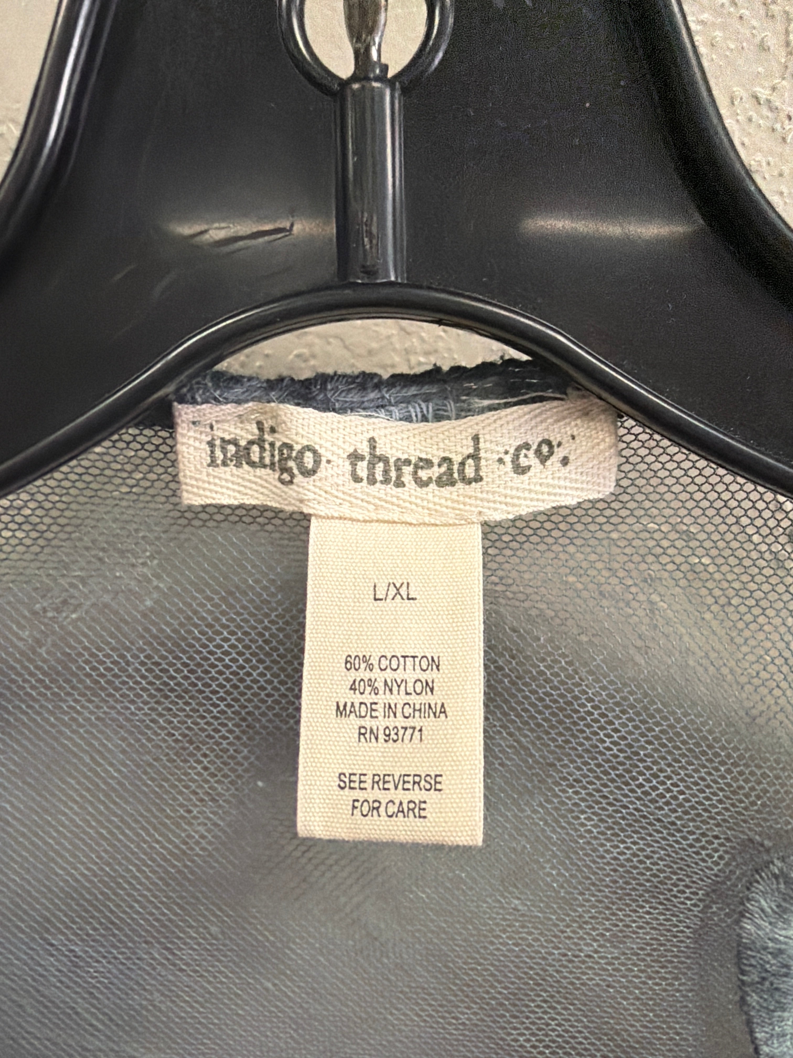 NWOT Indigo Thread Embroidered Duster (org$80)