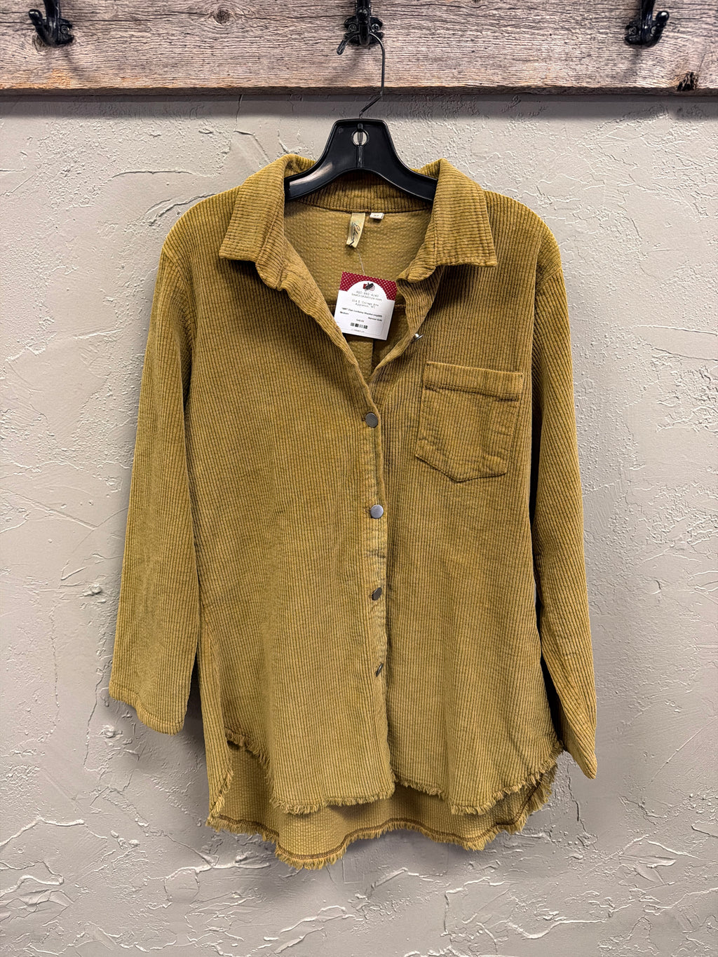 NWT Elan Corduroy Shacket (org$89)