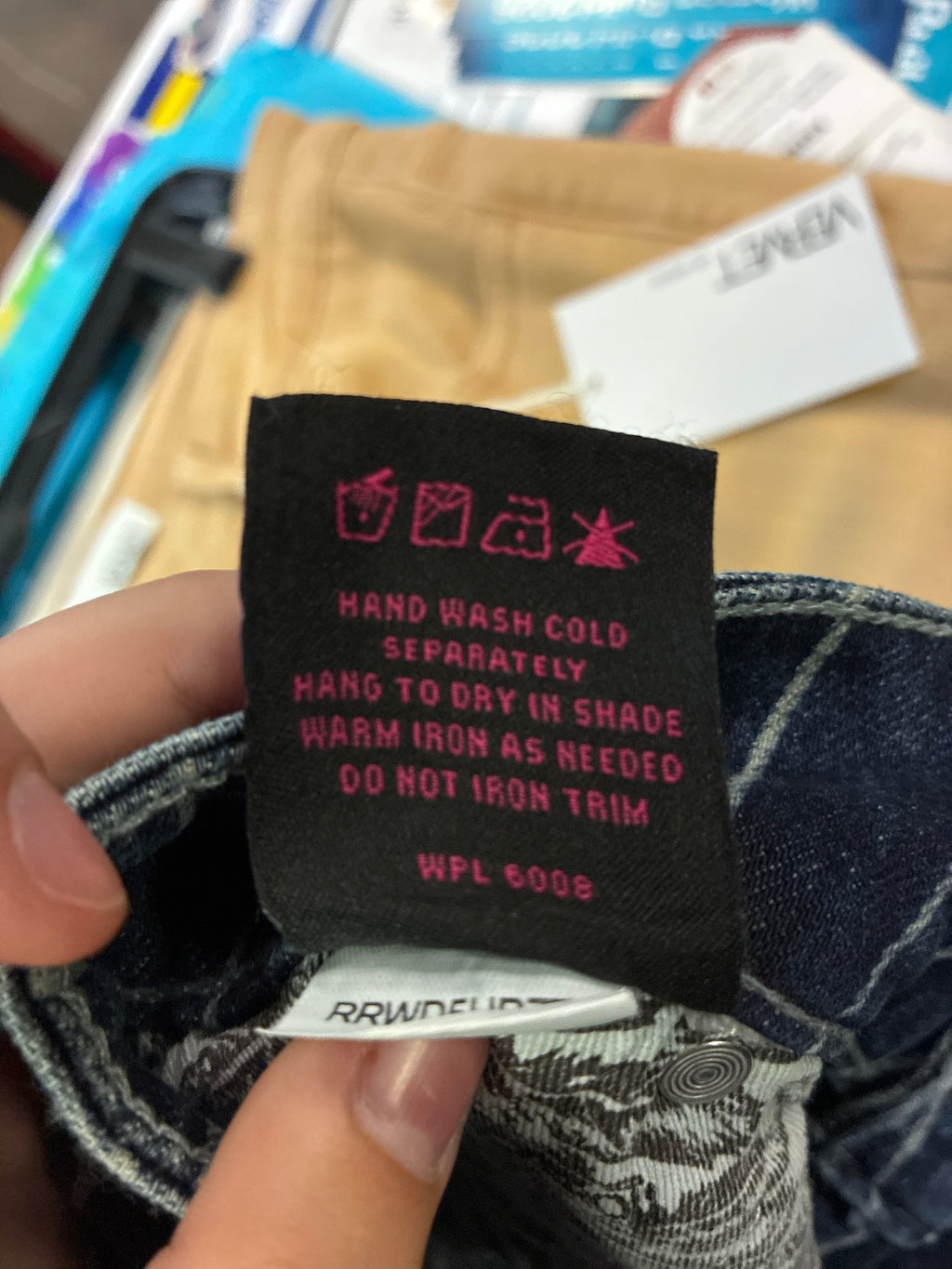 NWT Rock&Roll Denim Pinstripe Trouser Jean (org$80)