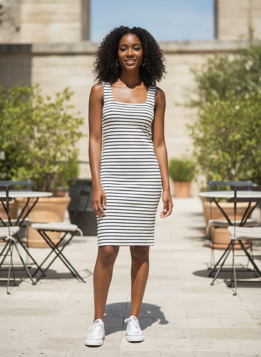 Rails Striped Tank Dress (org$130)