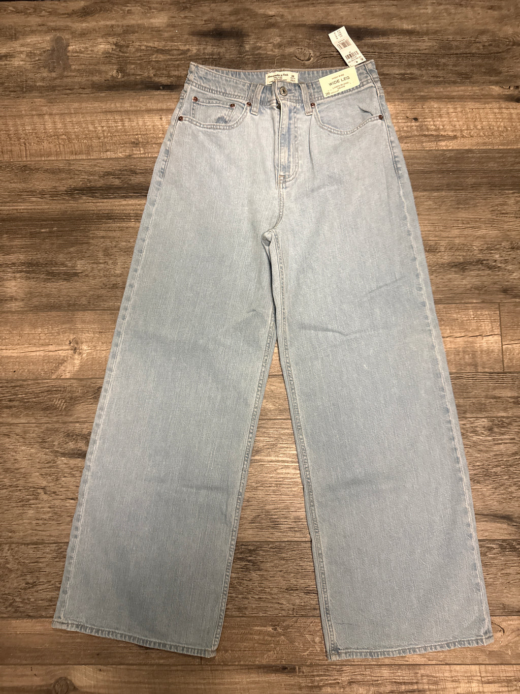 NWT Abercrombie Linen-Blend Jean (org$90)