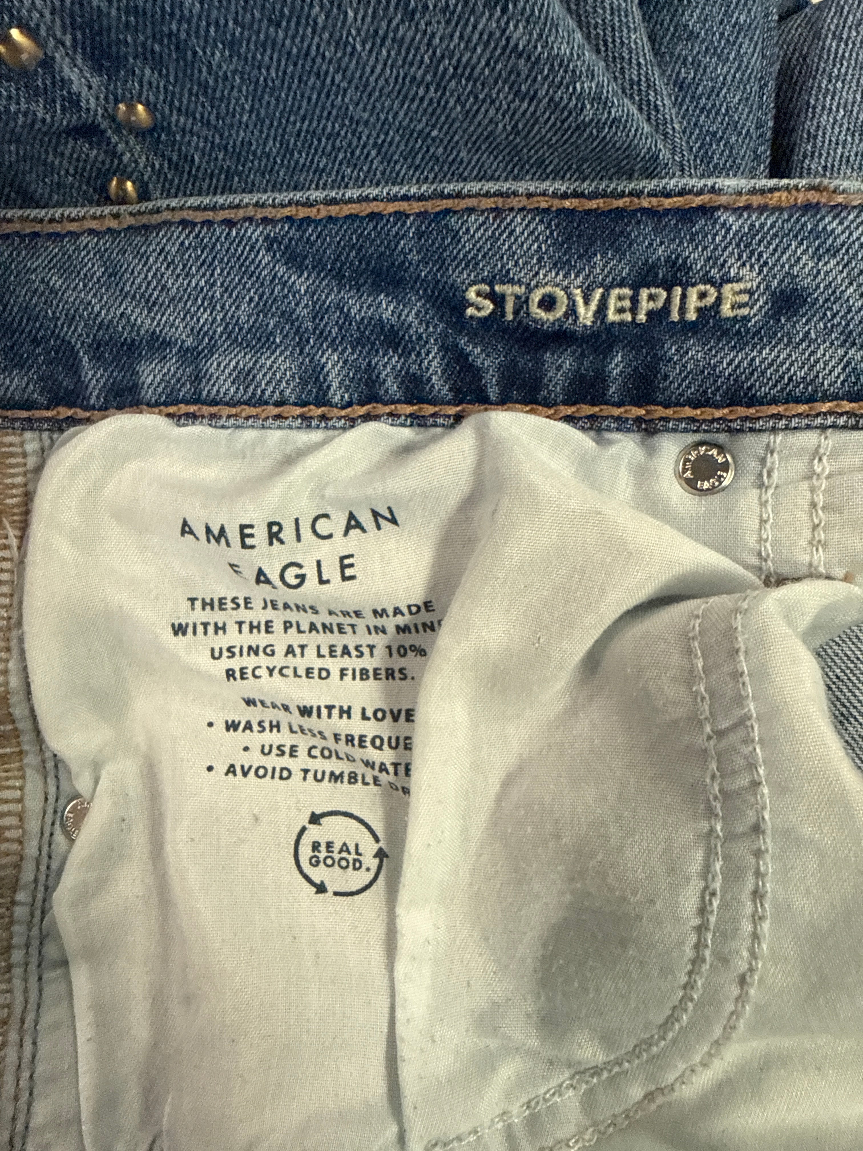 AE Studded Stovepipe Jeans (org$70)