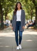 J Jill Striped Button Cardigan (org$99)