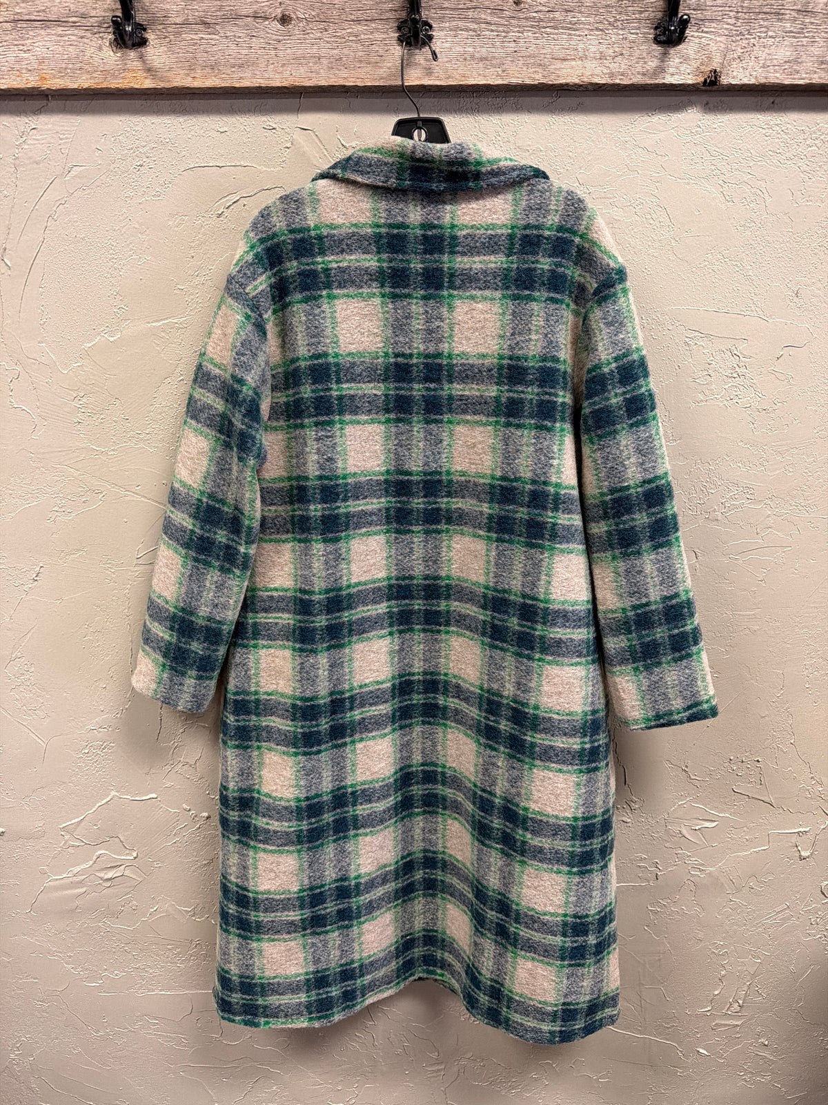 NWOT Indigo Thread Fuzzy Long Jacket (org$100)