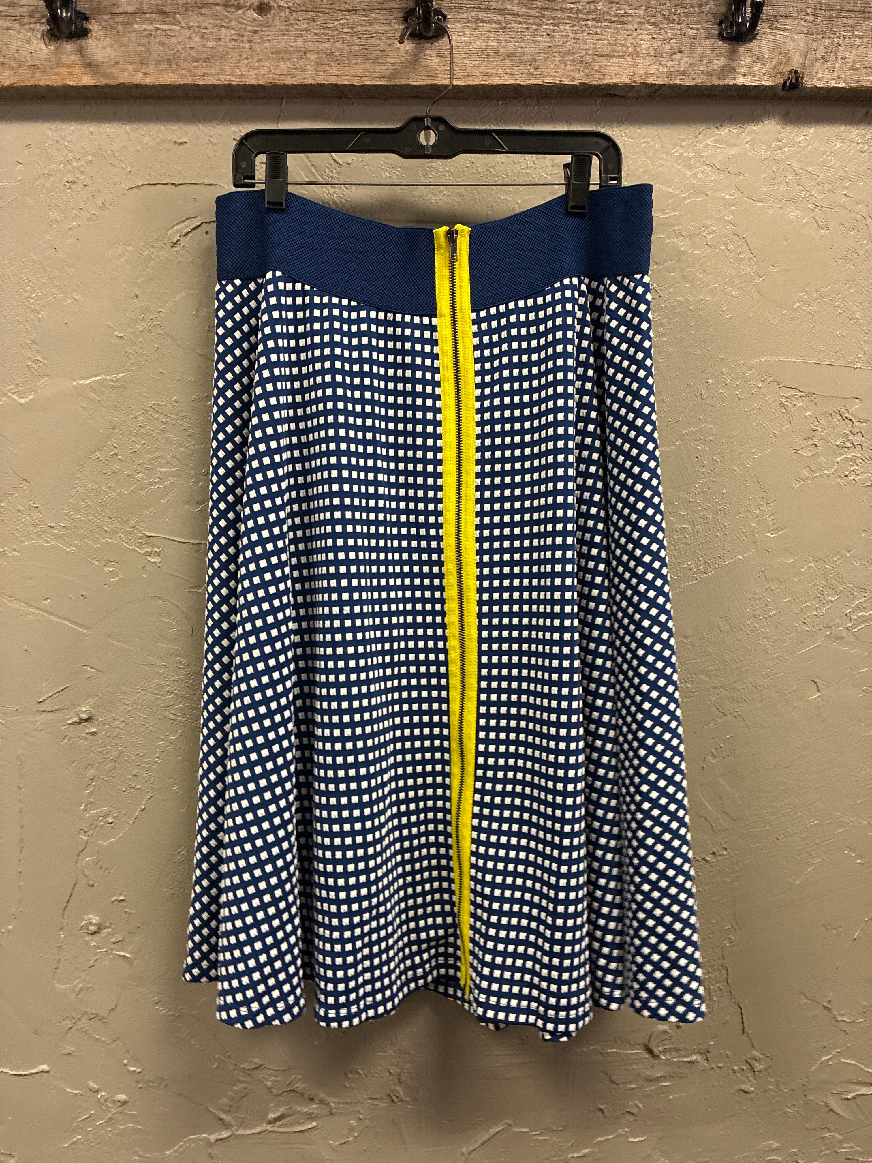 NWOT Marc Bouwer Zip-Front Midi Skirt