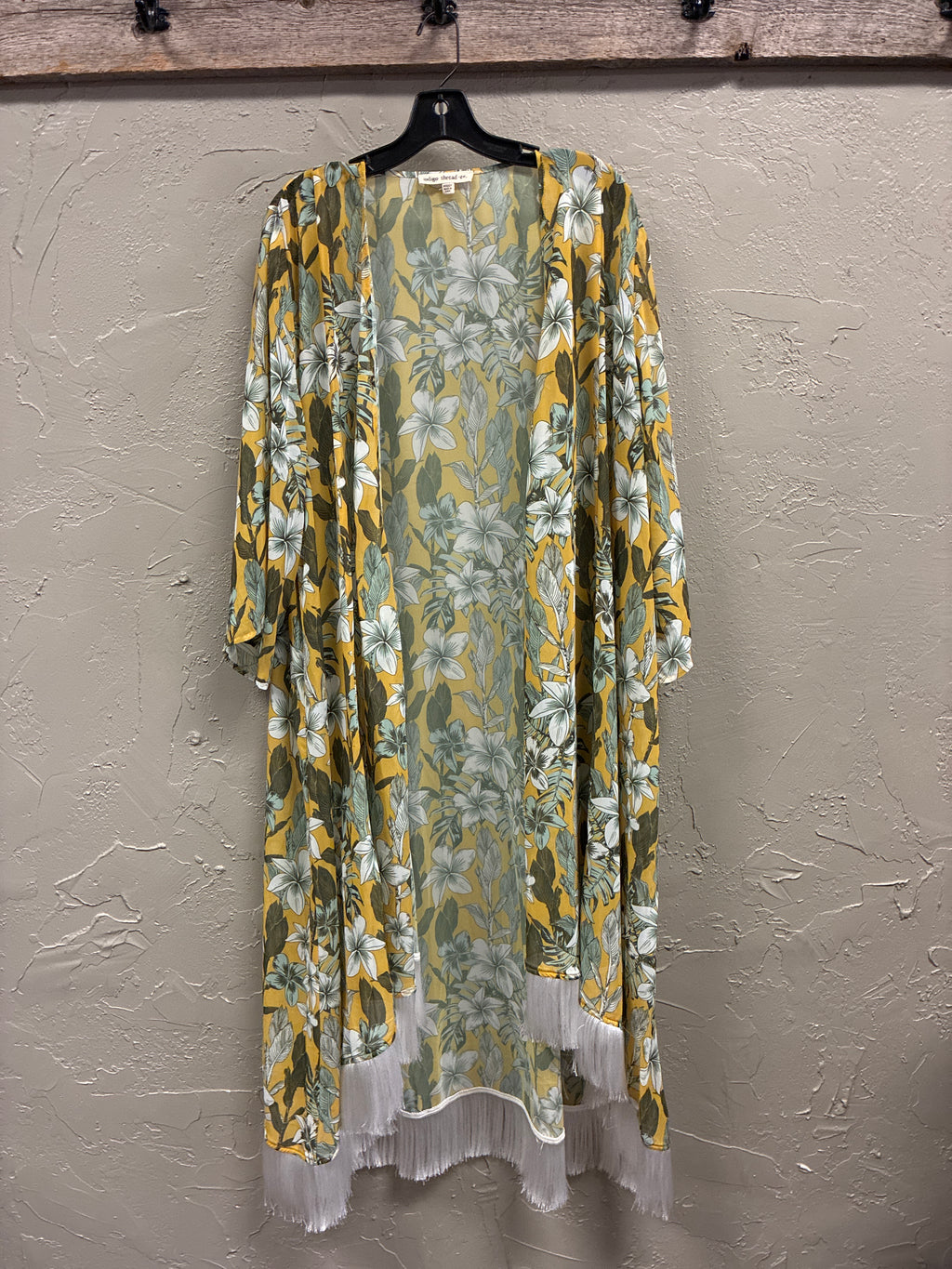 NWOT Indigo Thread Chiffon Duster (org$55)