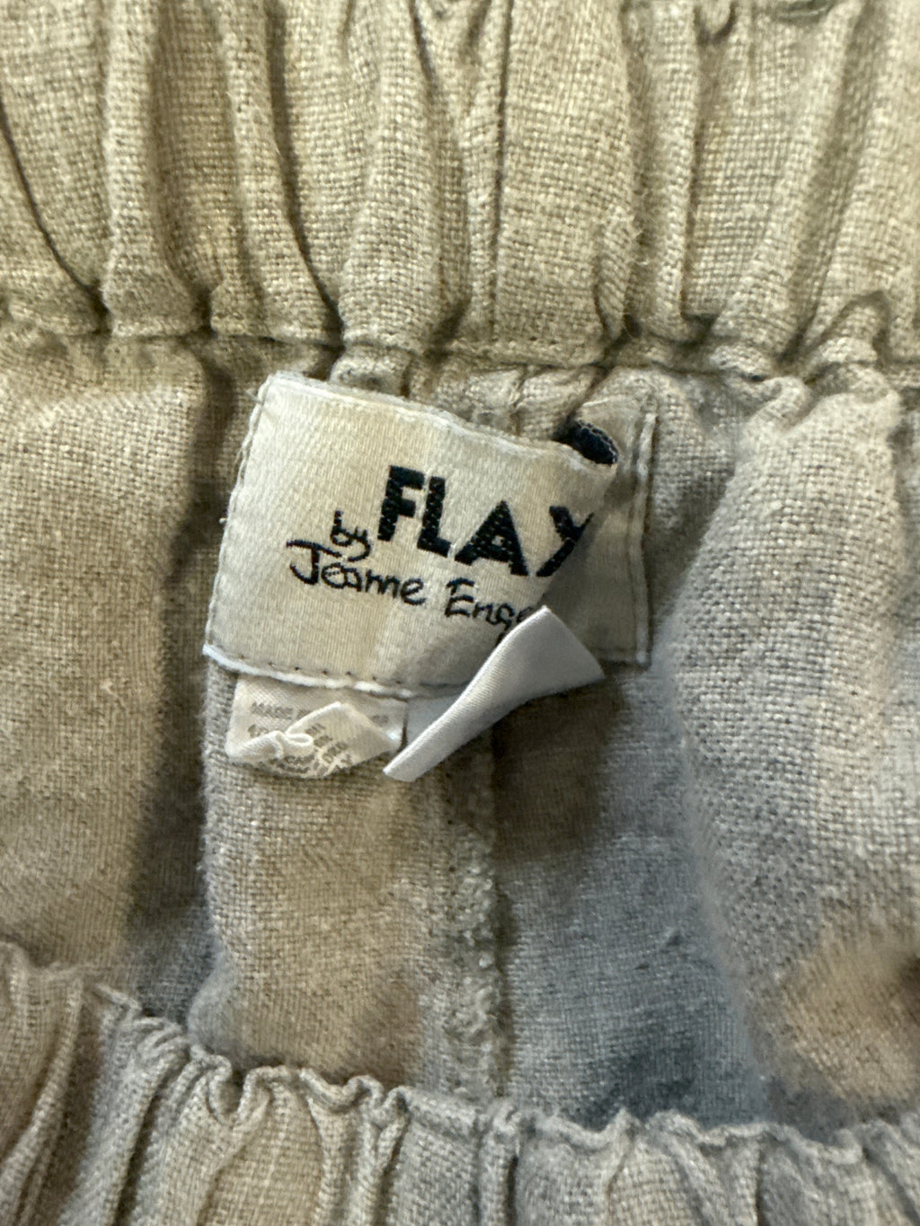 FLAX Linen Relaxed Crop Pant (org$130)