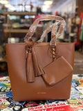 NWOT Joy & Iman Tassel Tote Set (org$140)