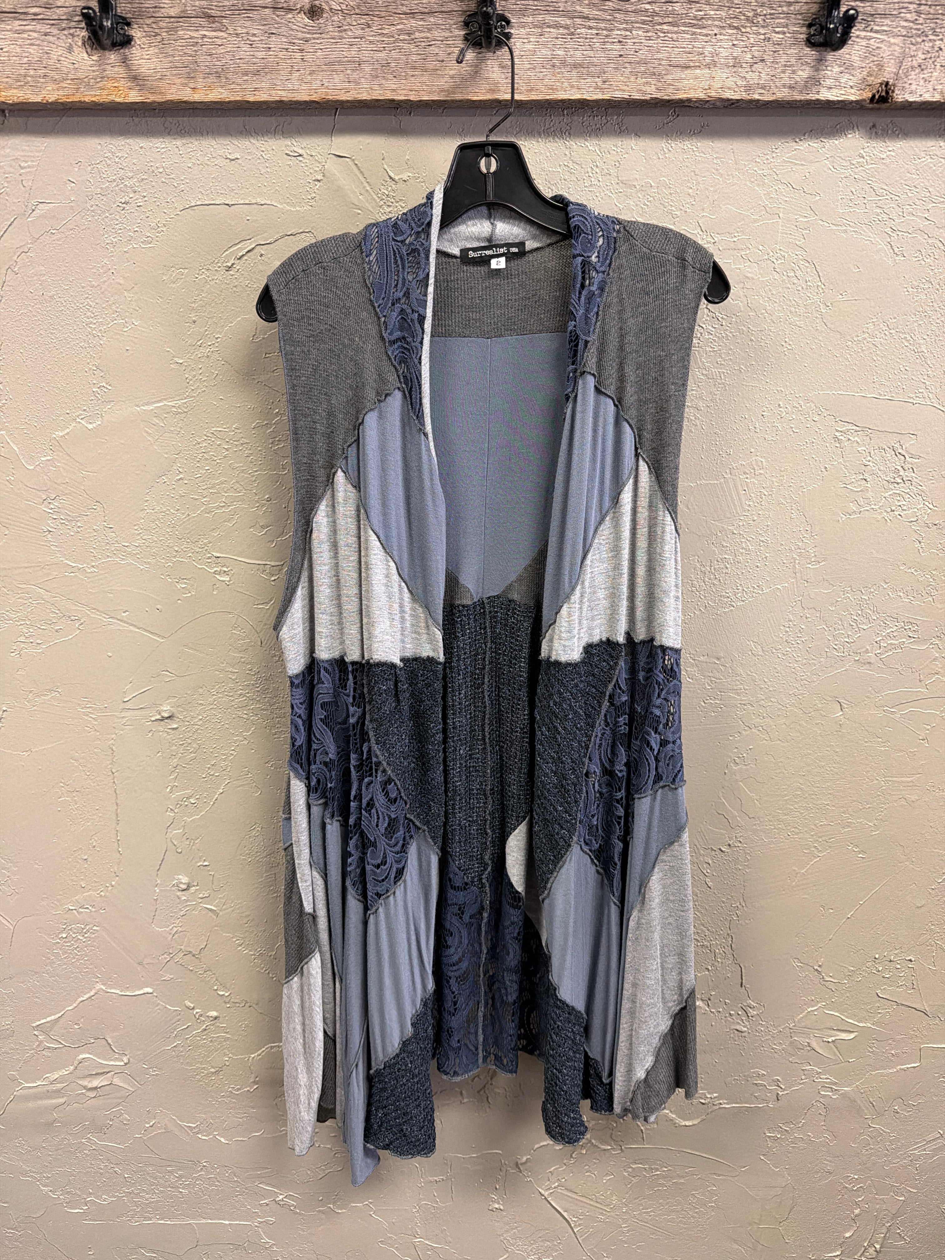 Surrealist USA Patchwork Vest (org$198)
