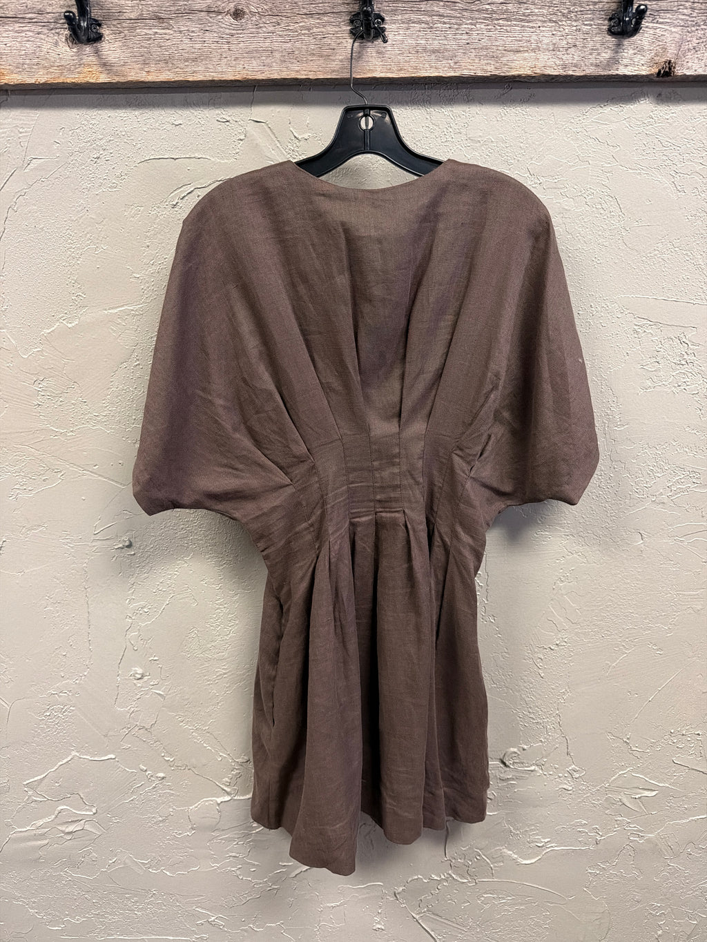 Exquise Pleated Linen Mini Dress (org$228)