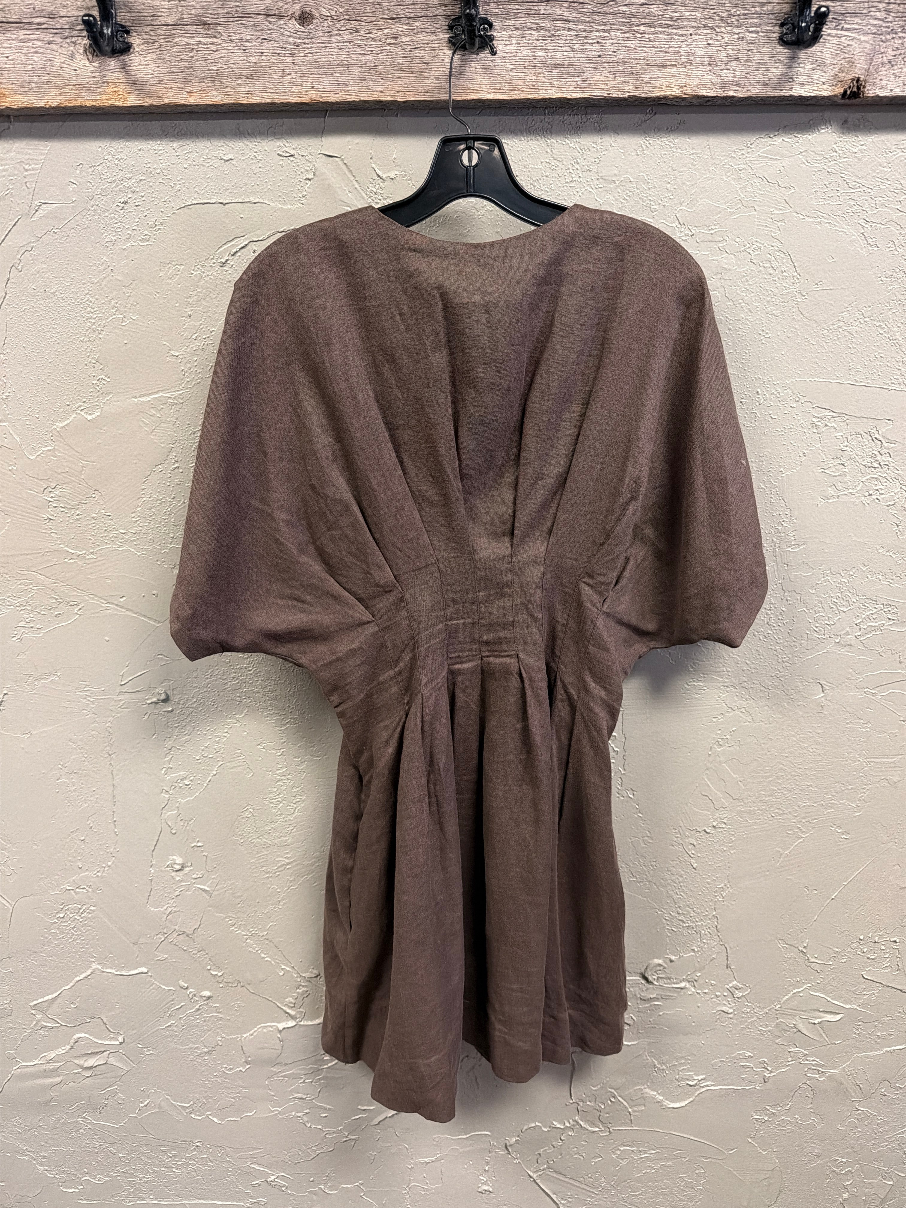 Exquise Pleated Linen Mini Dress (org$228)