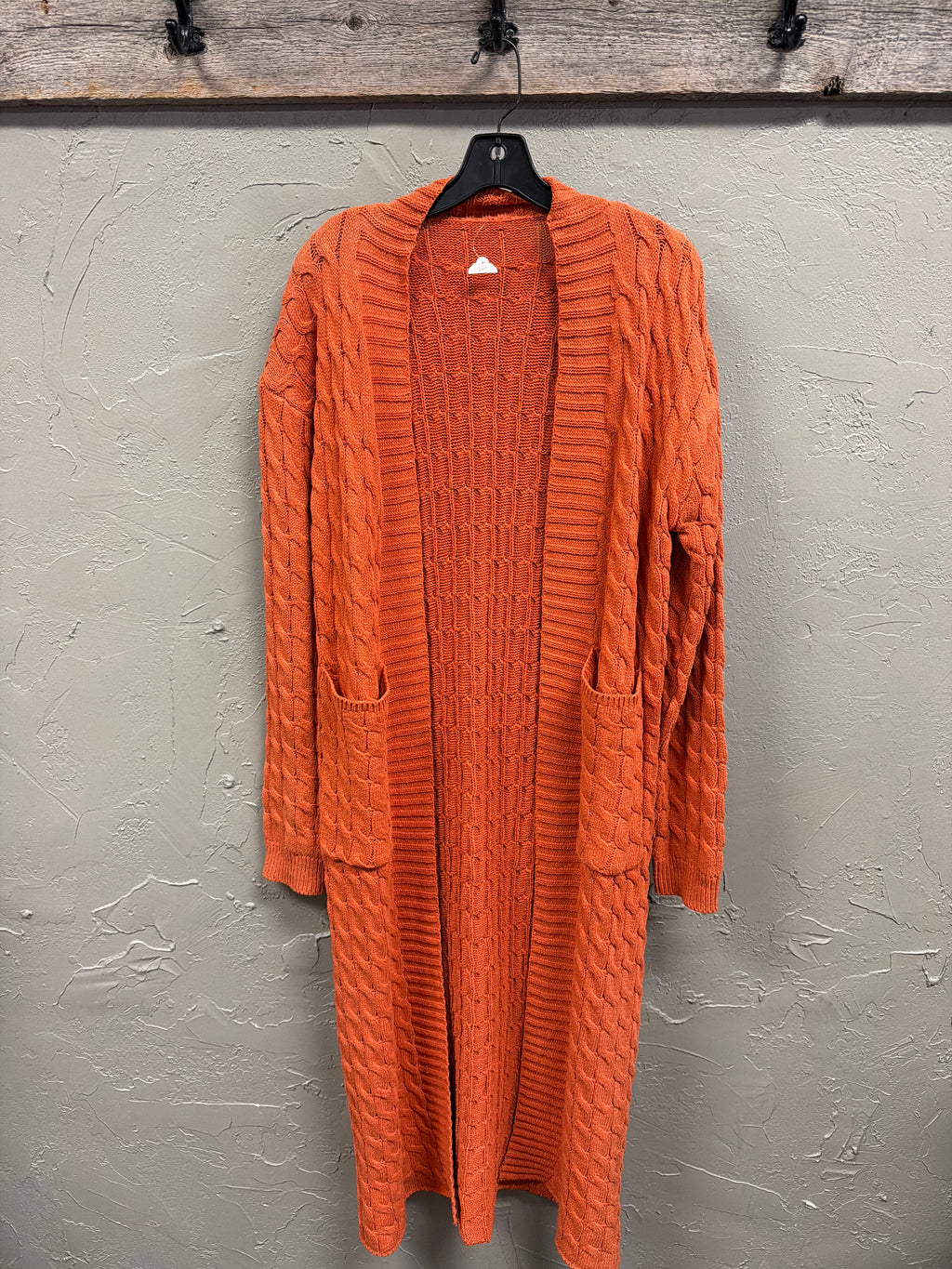 Cable-Knit Maxi Duster
