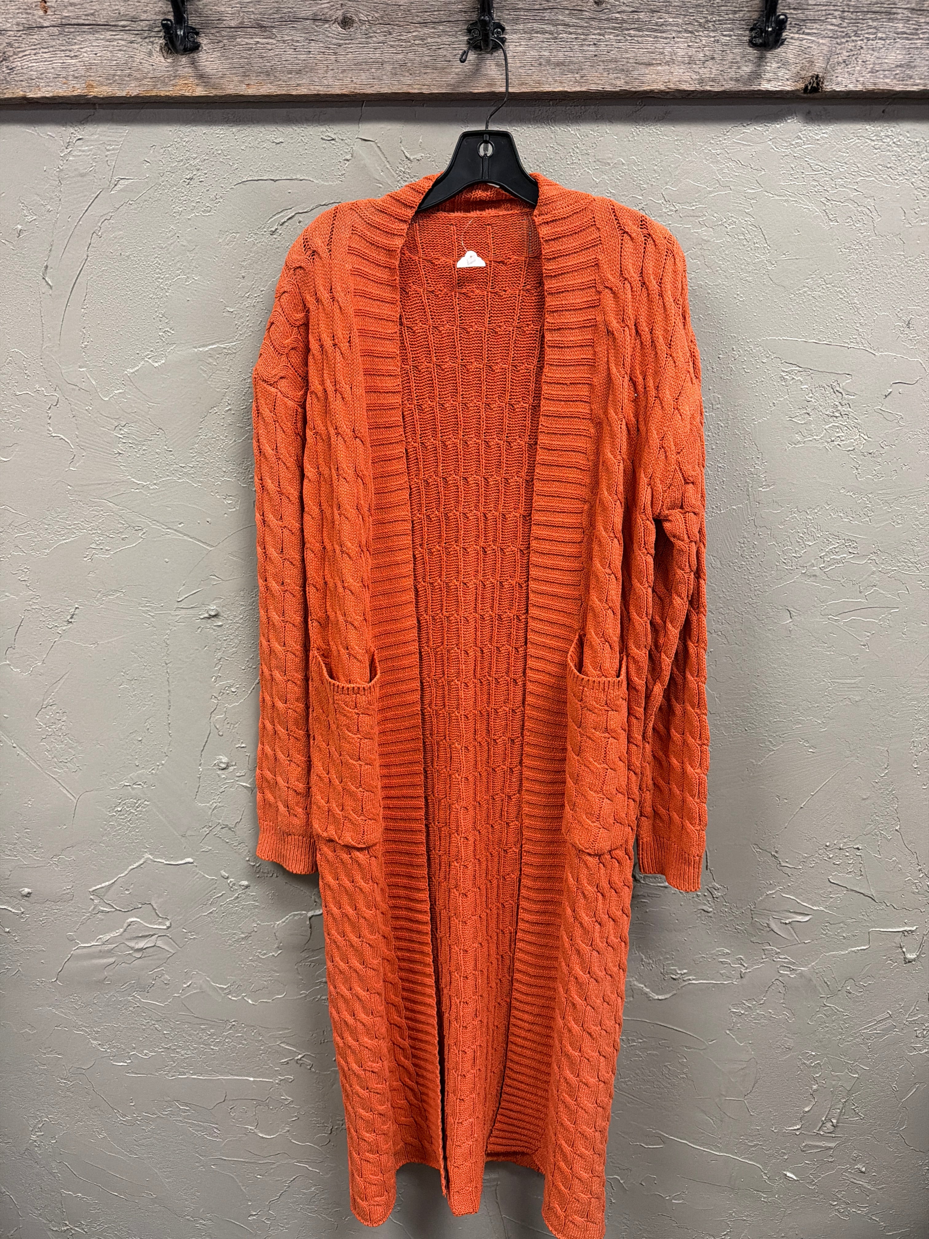 Cable-Knit Maxi Duster