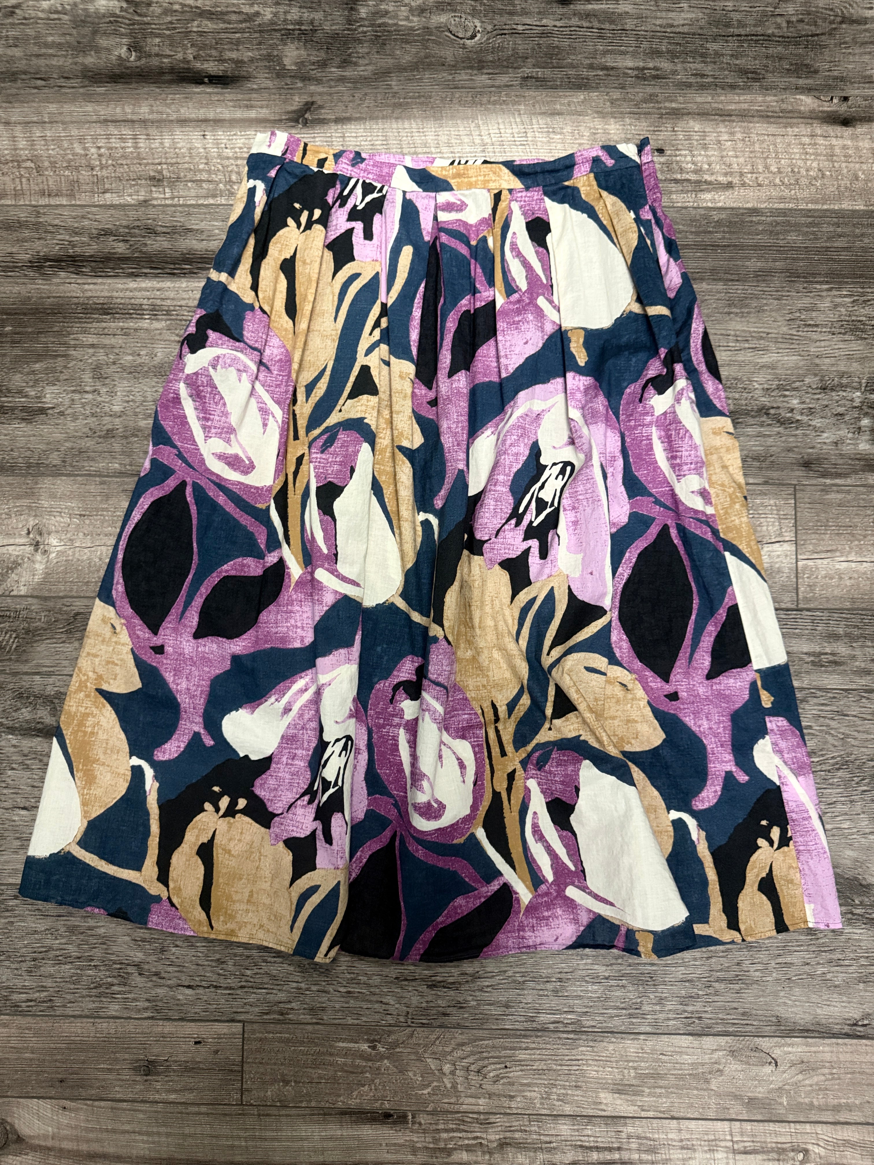 Banana Republic Poplin Pleated Midi Skirt