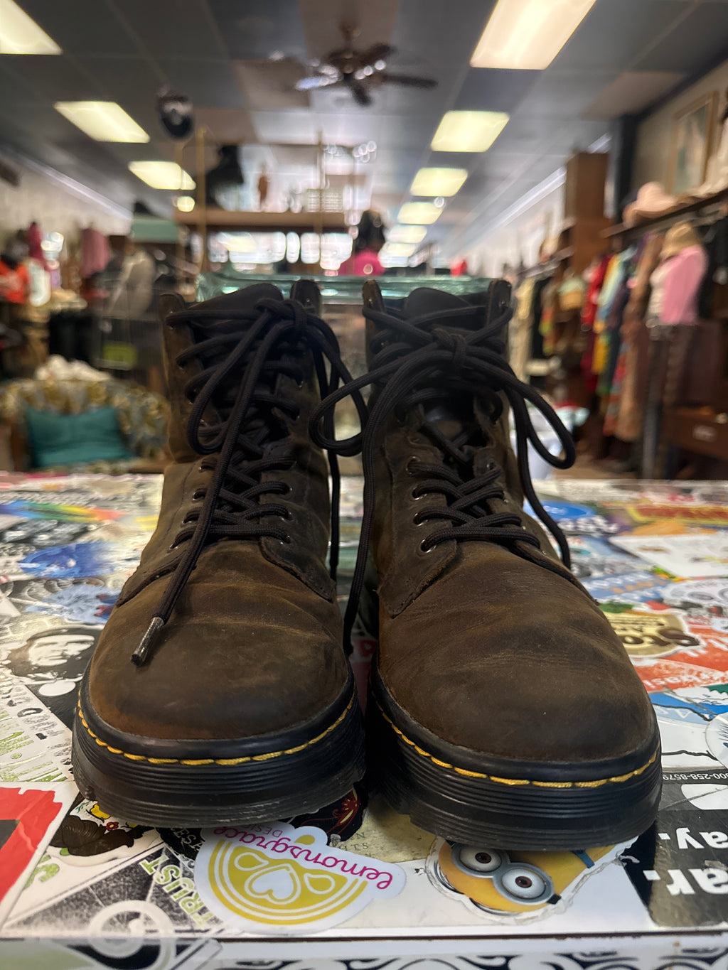 Dr Martens Combs Crazy Horse Boot (org$140)