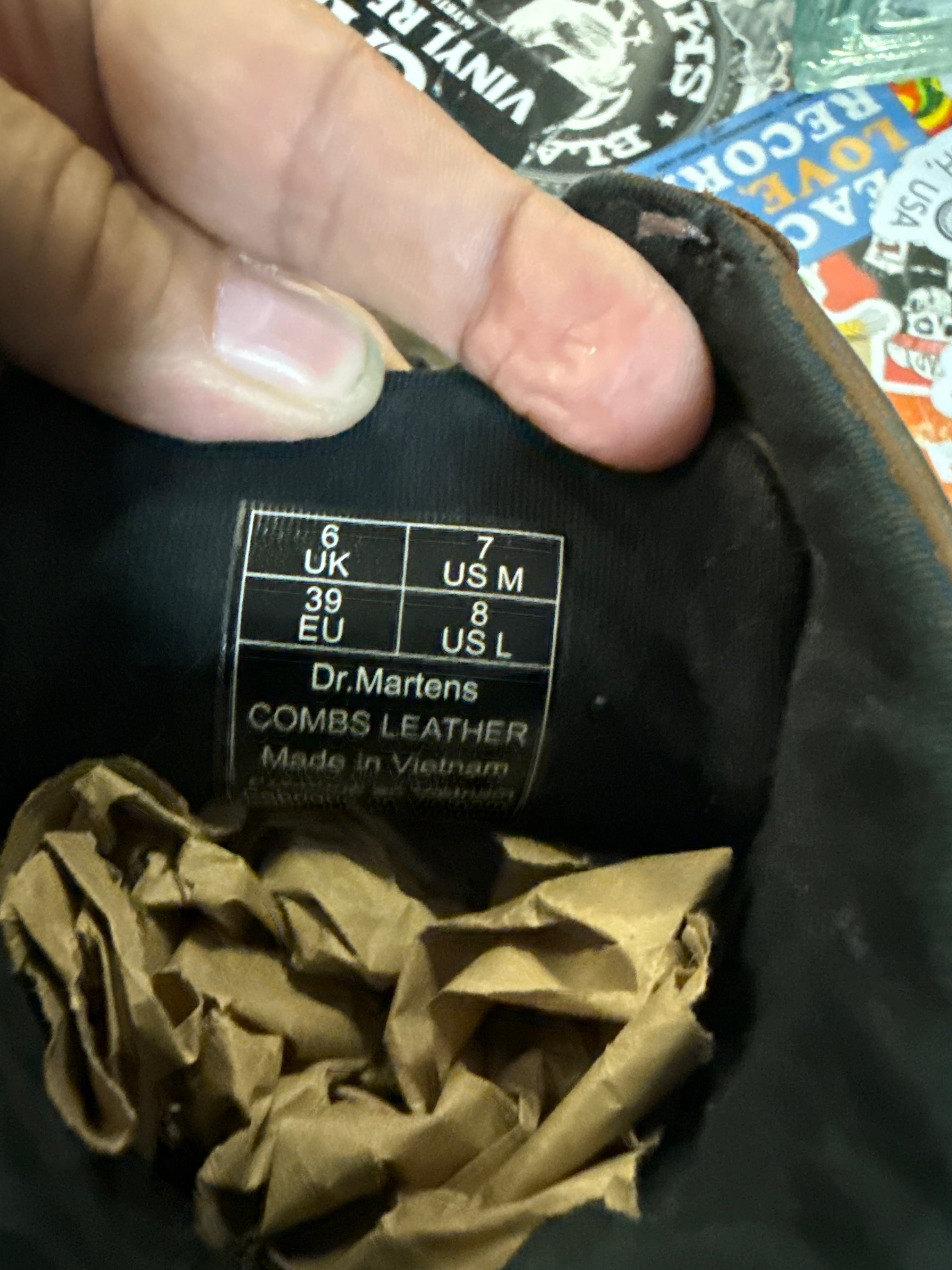 Dr Martens Combs Crazy Horse Boot (org$140)