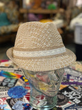 NWT Paper & Lace Trim Fedora