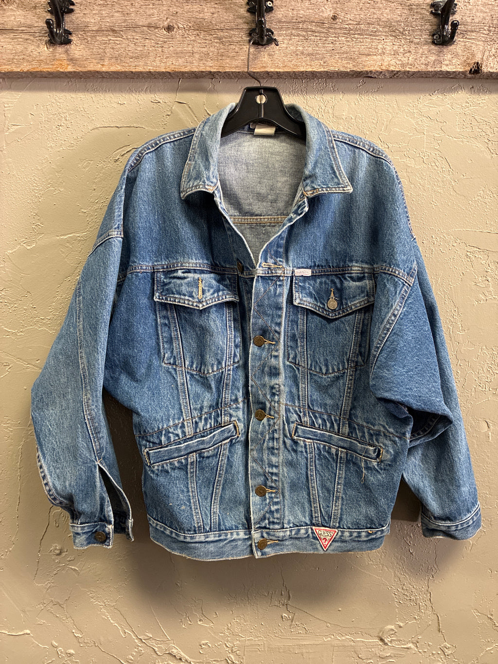 Vtg 80s Georges Marciano GUESS Denim Jacket