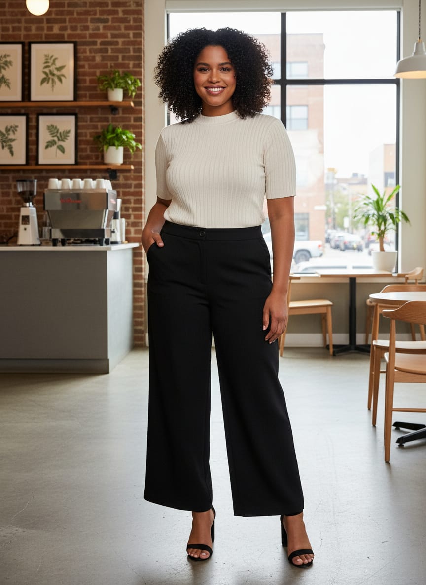 LOFT Wide-Leg Trousers (org$80)