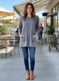 NWOT Indigo Thread Sweatshirt Tunic (org$65)