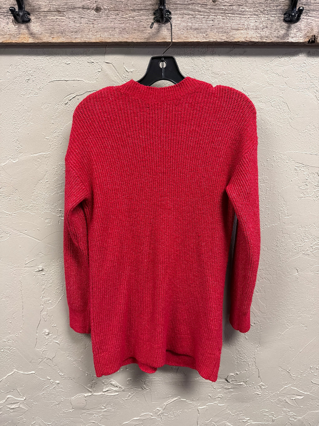 LOFT Red Longline Cardigan (org$80)