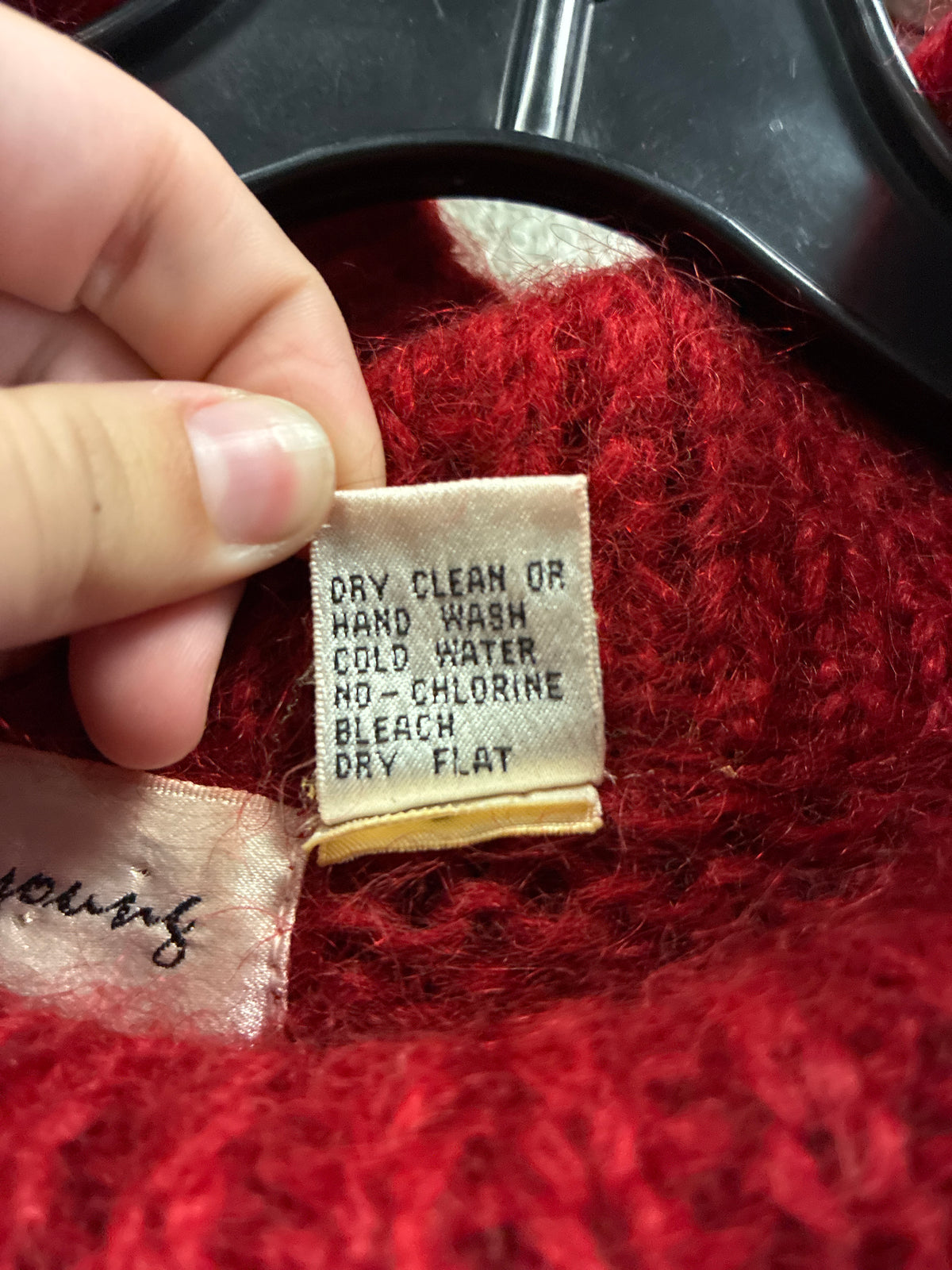 Vtg Chelsea Young Mohair Sweater