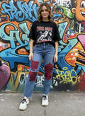 Upcycled Patchwork Denim Jeans