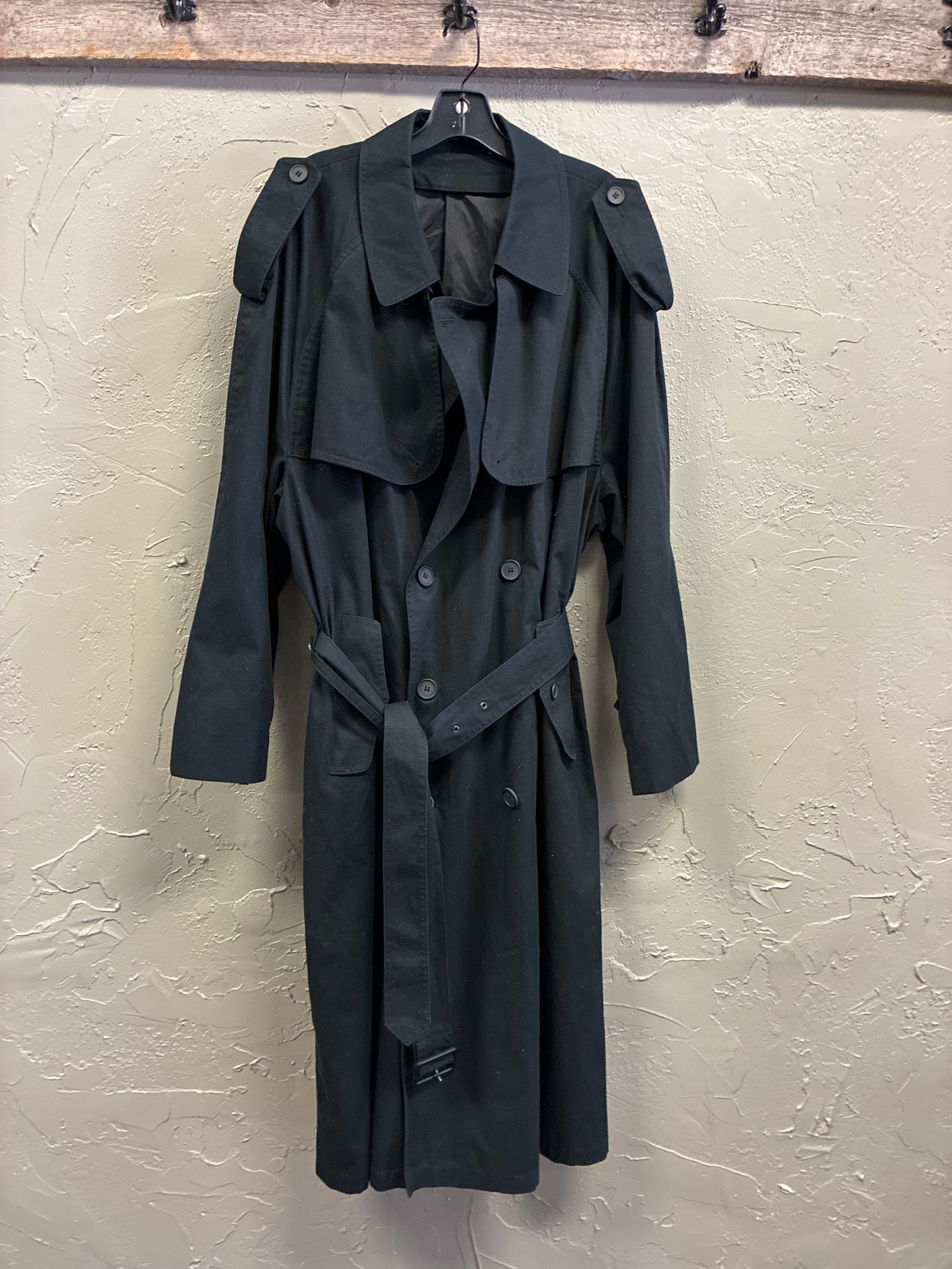 Vtg Towne Dbl-Breasted Trench Coat