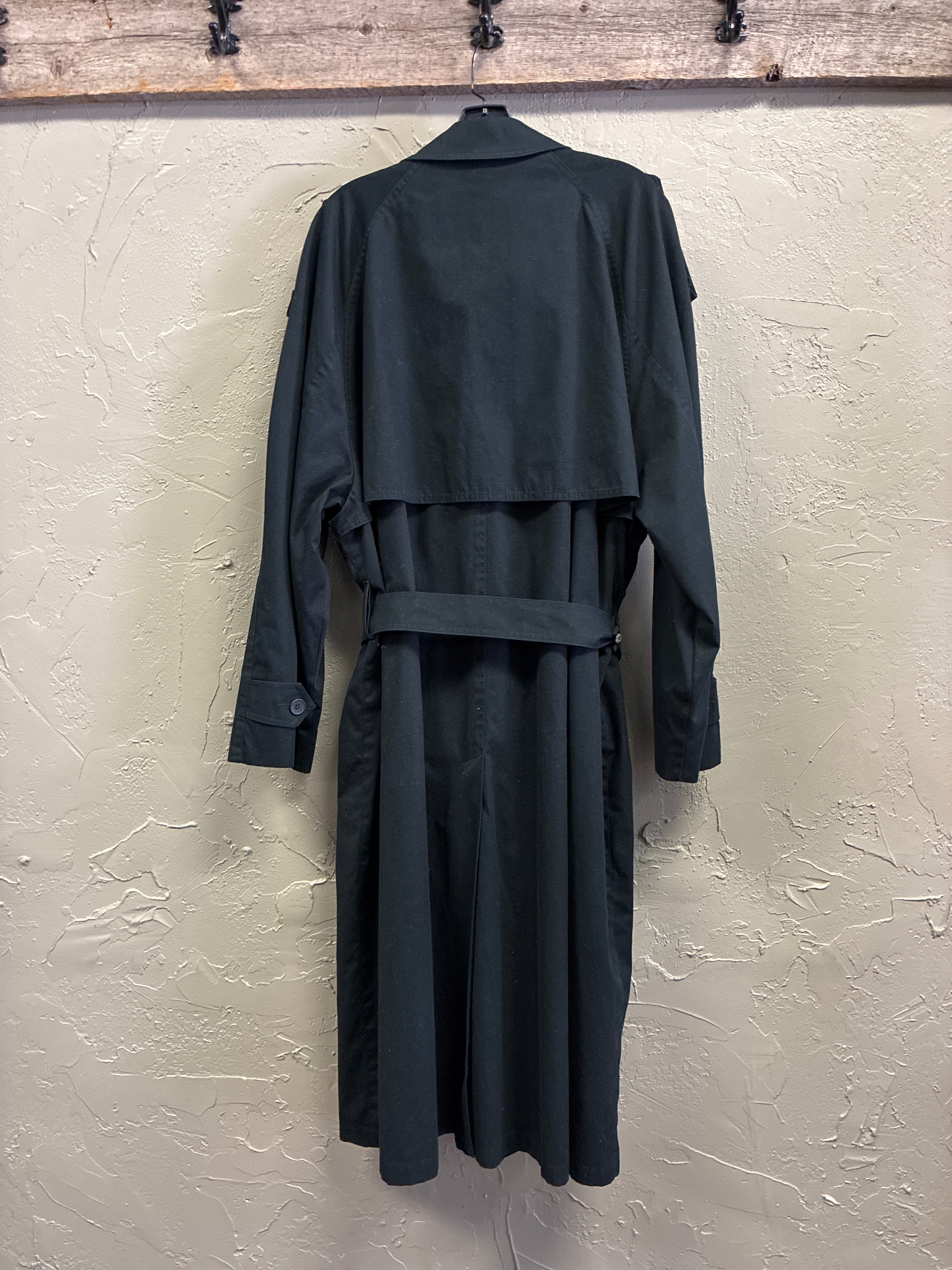 Vtg Towne Dbl-Breasted Trench Coat