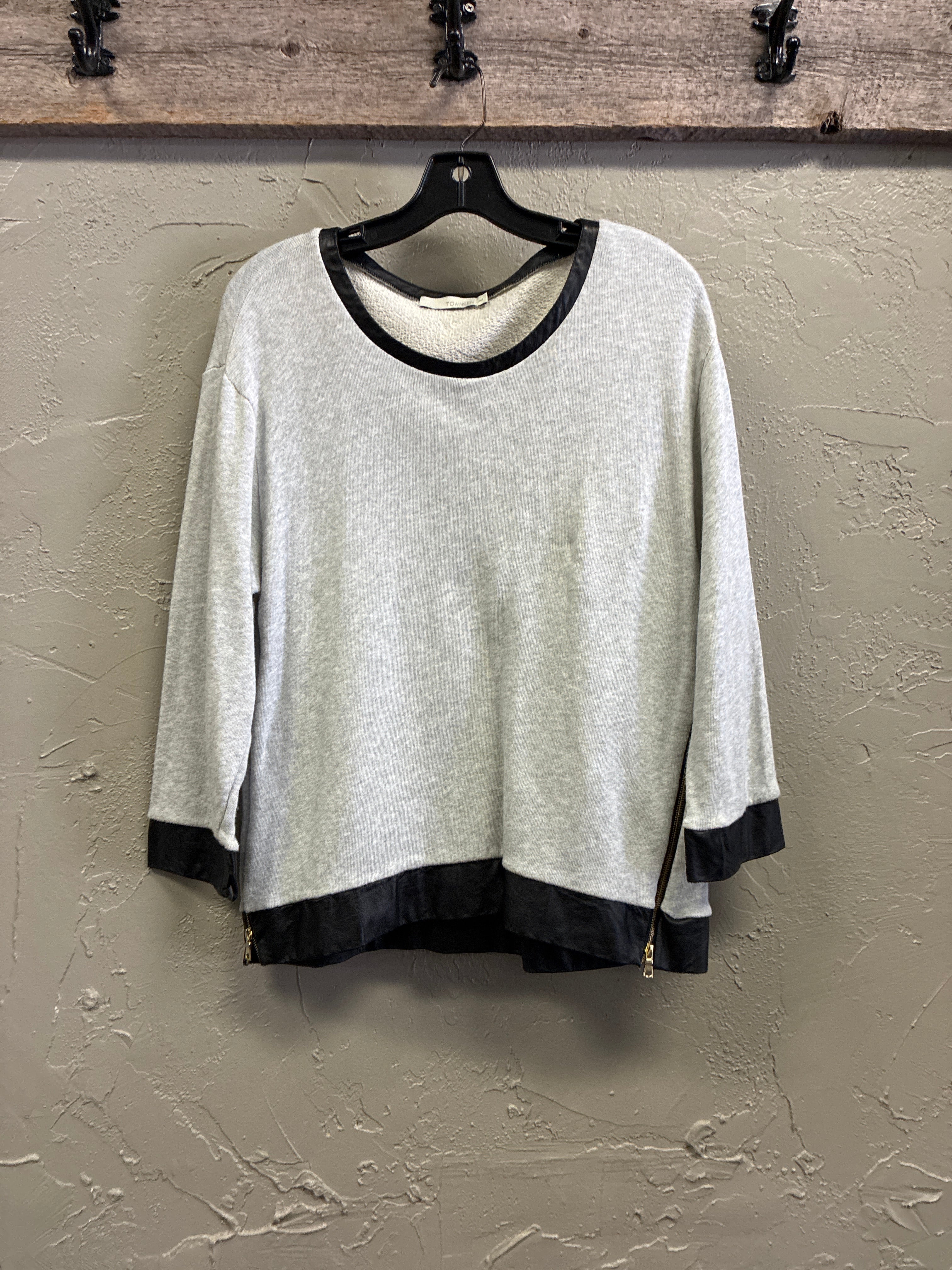 Townsen Leather Trim Sweater (org$129)