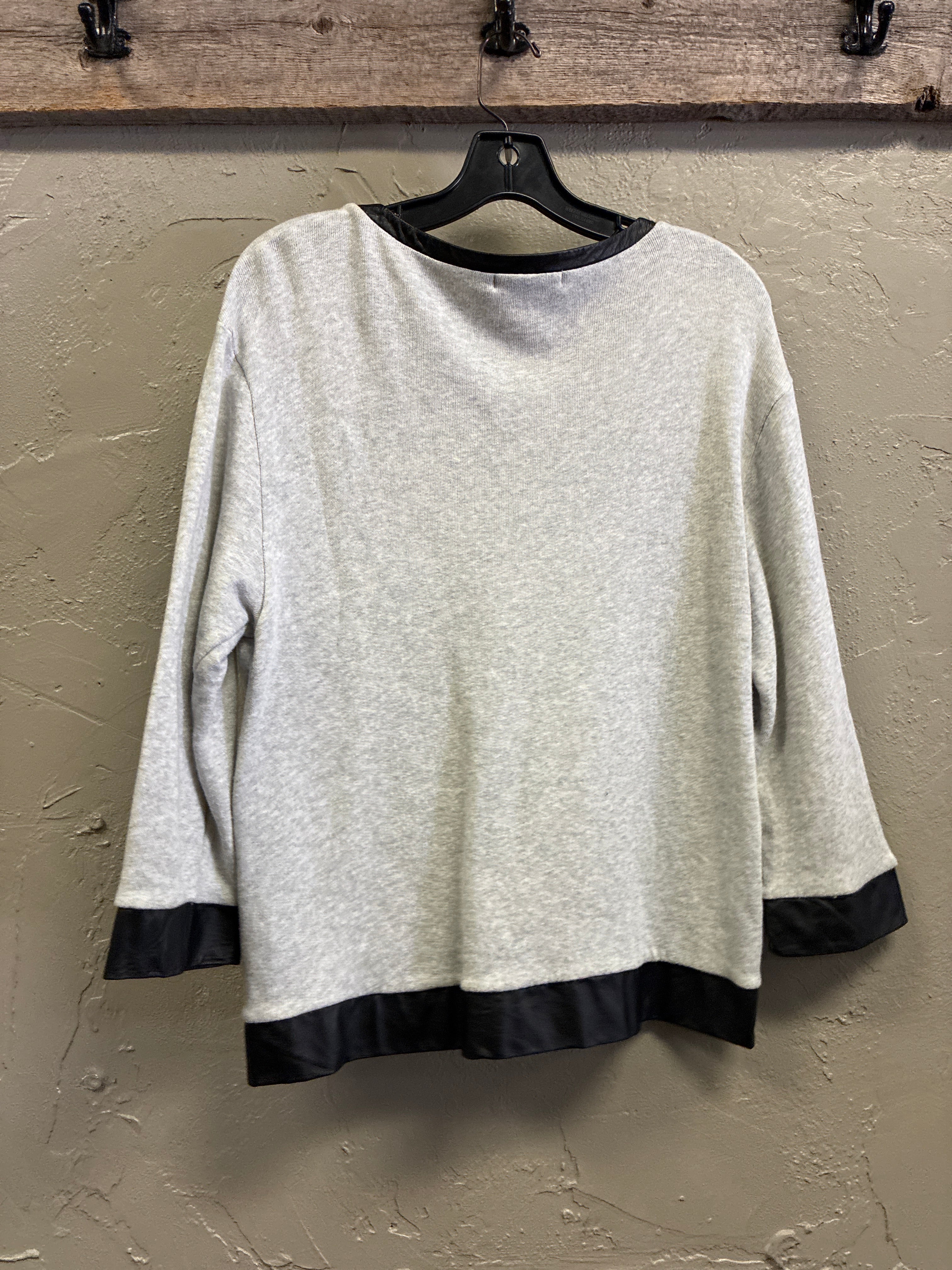 Townsen Leather Trim Sweater (org$129)