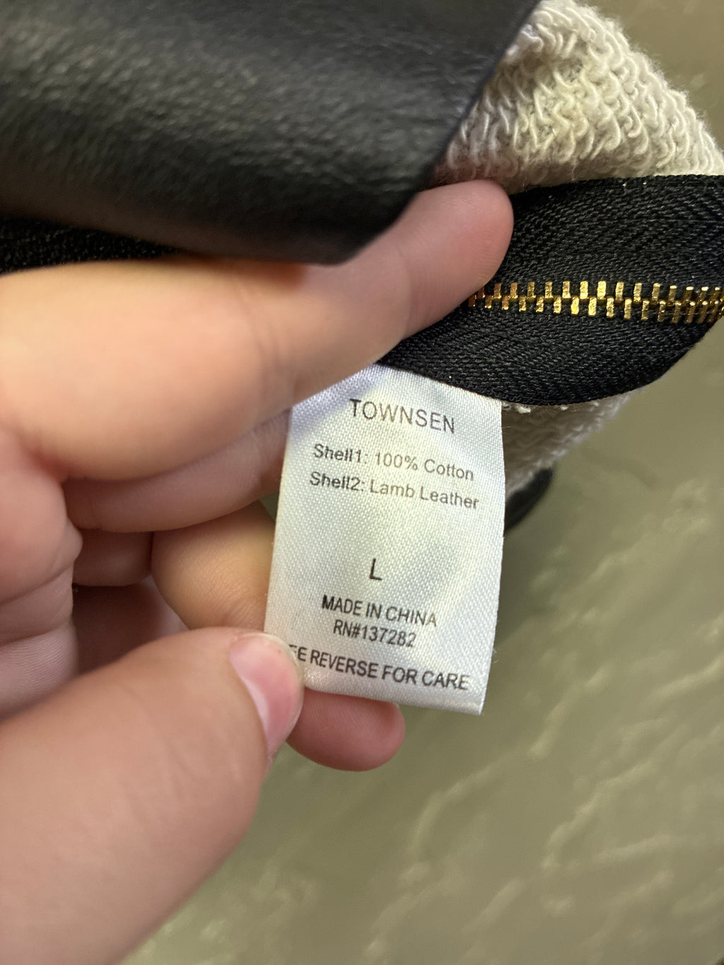 Townsen Leather Trim Sweater (org$129)