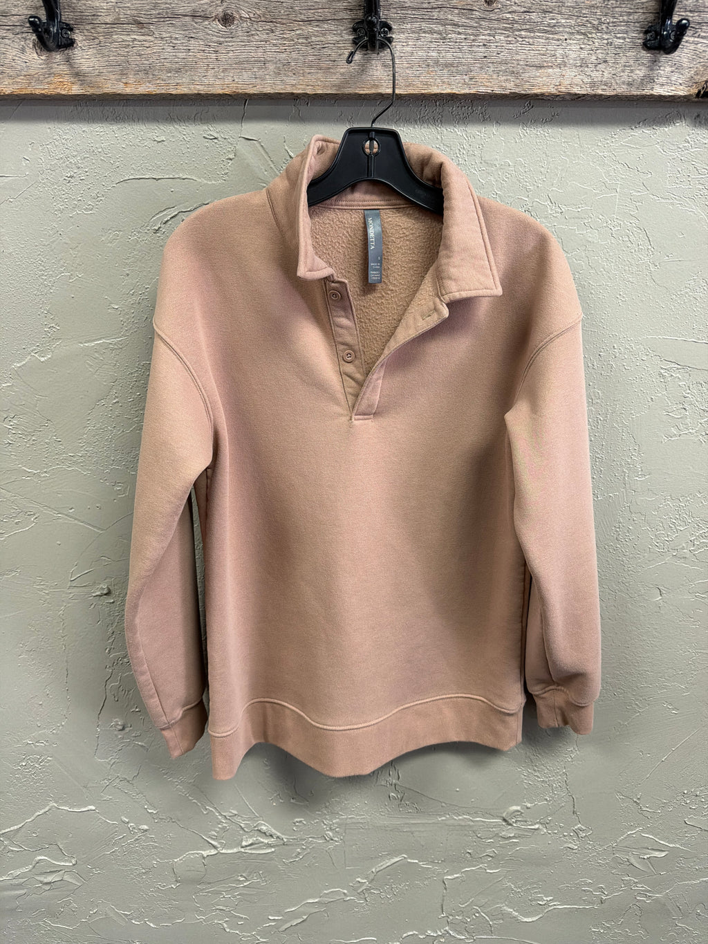 Mondetta Collared Fleece Pullover
