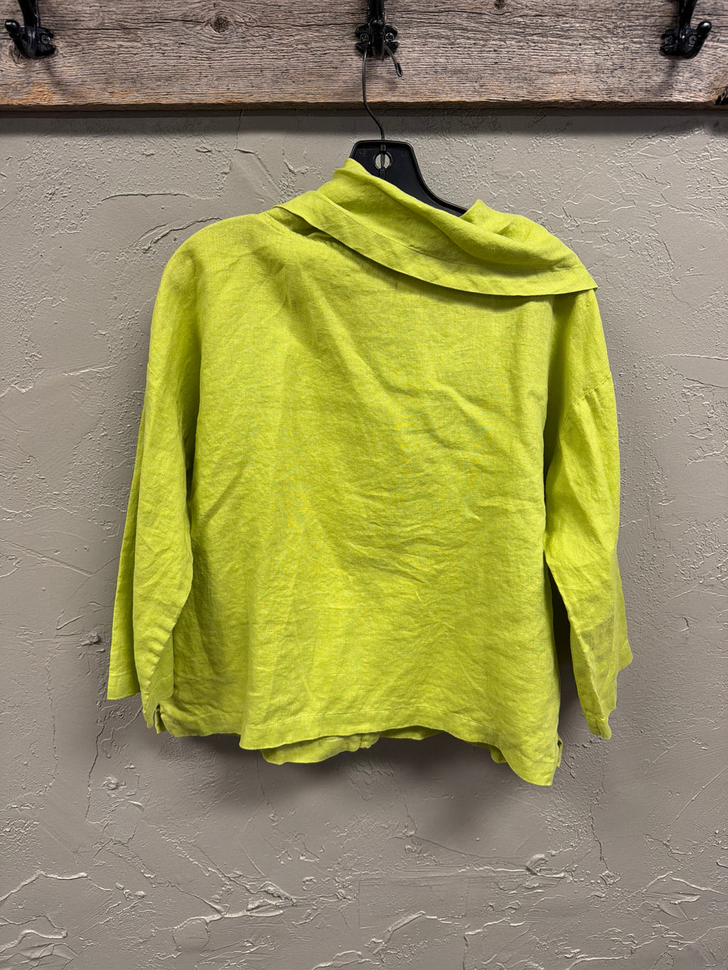 LIV Linen Cowl Neck Top (org$118)