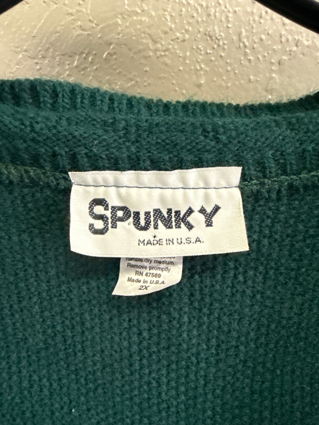 Vtg Spunky Oversized Cardigan