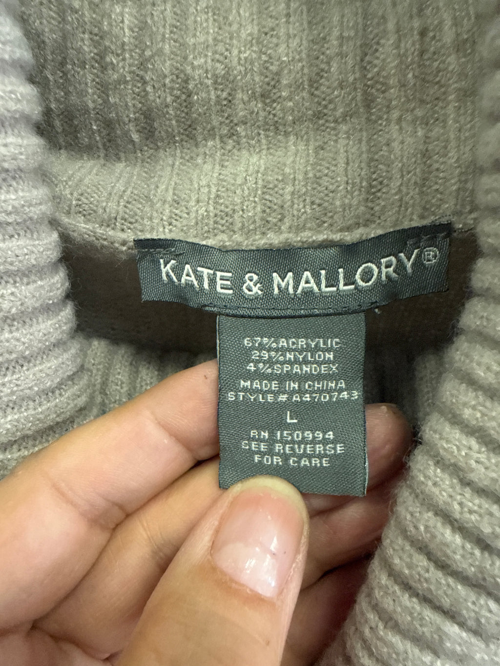 NWOT Kate & Mallory High Slit Sweater