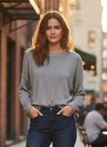 VINCE Metallic Slouchy Pullover (org$325)