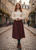 Vtg BellePointe Plaid Skirt