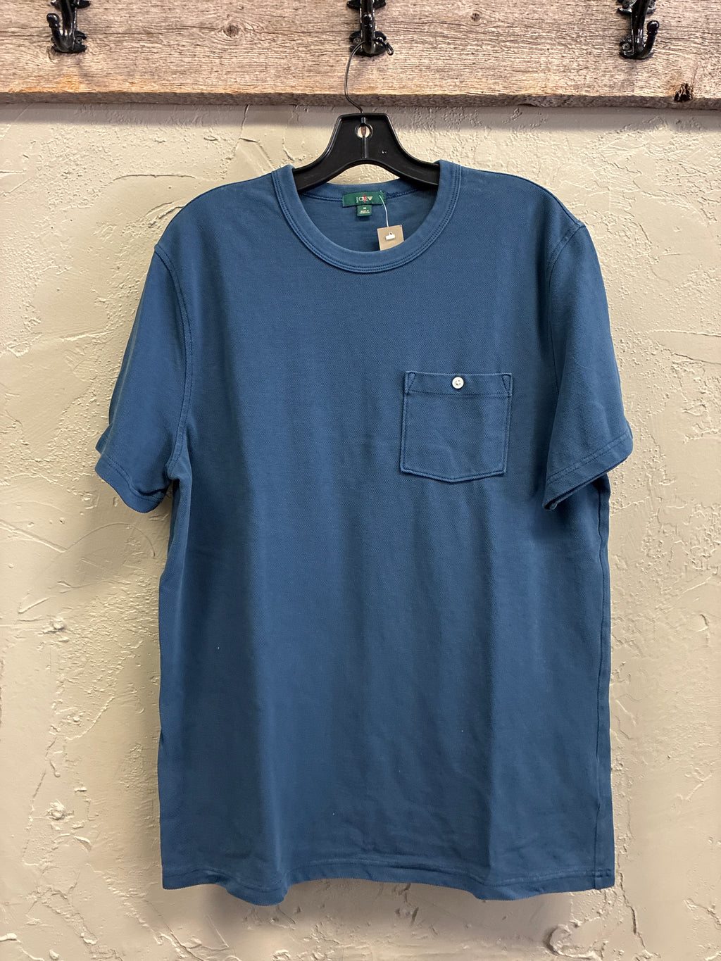 NWT J Crew Washed Pique Pocket Tee