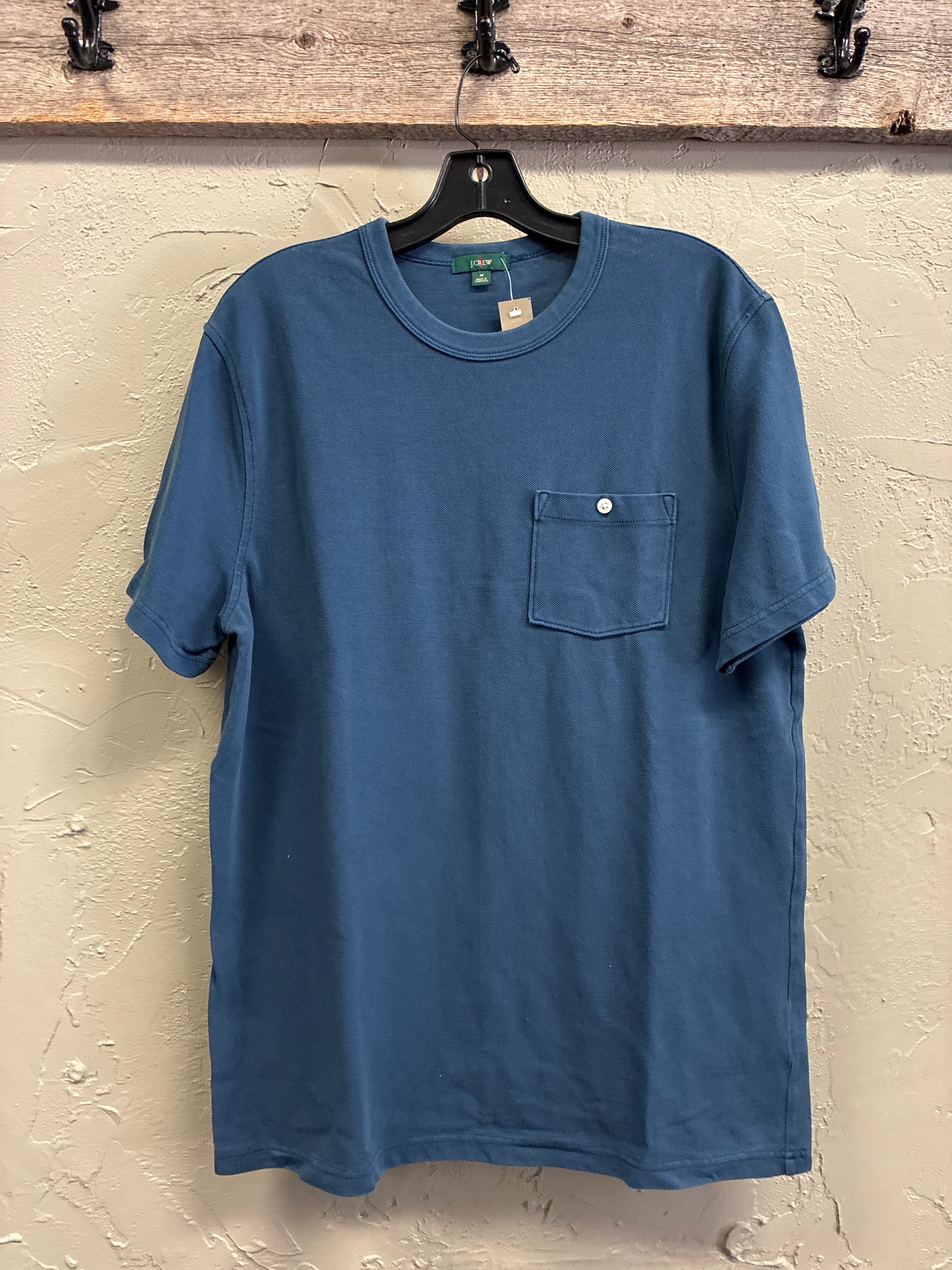 NWT J Crew Washed Pique Pocket Tee