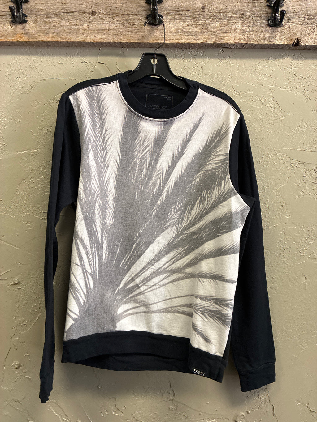 Ezekiel Palm Print Crewneck Sweatshirt